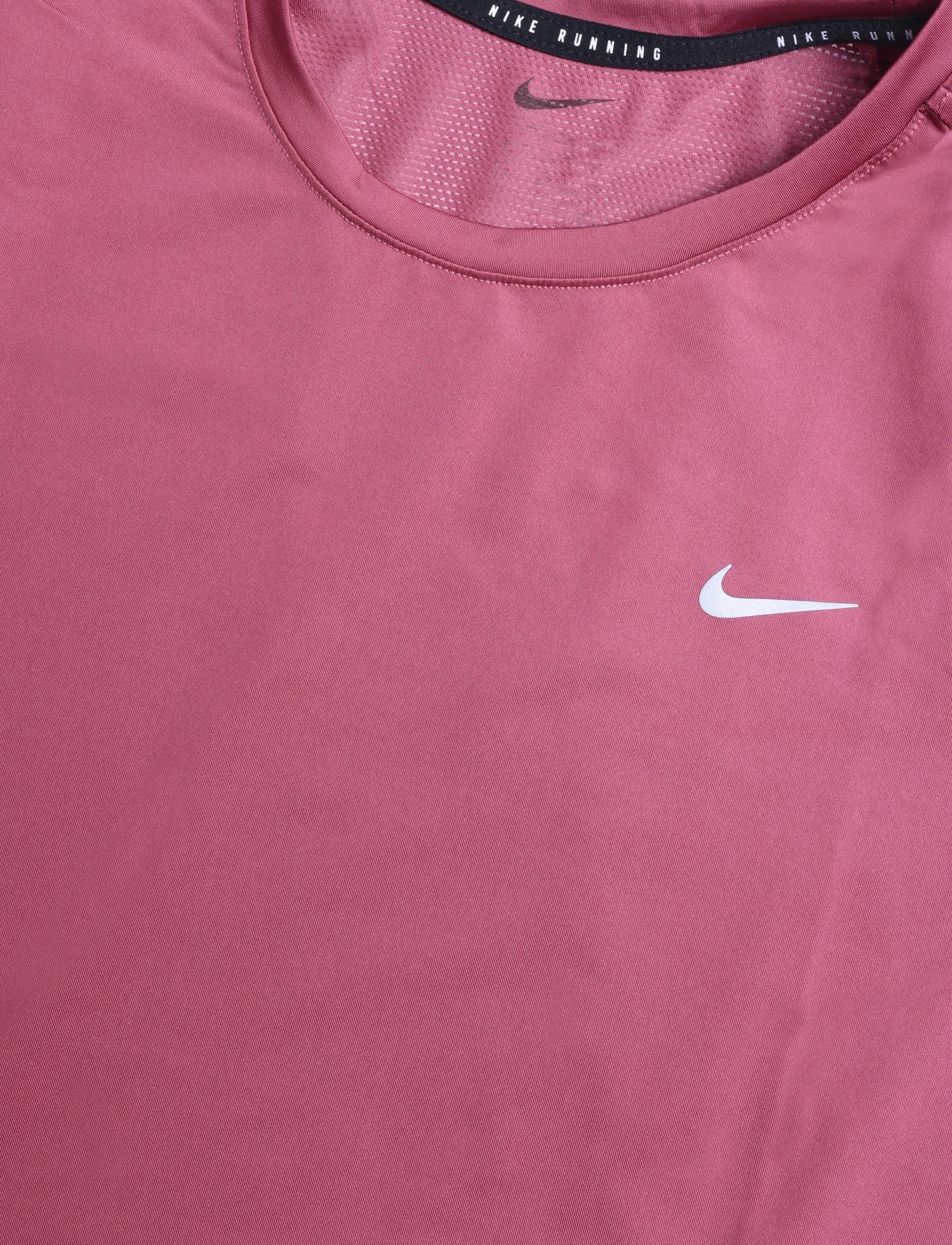 Nike - W NK SWIFT DF TOP SS STNDRD - t-shirts - pink smoke/reflective silv - 2