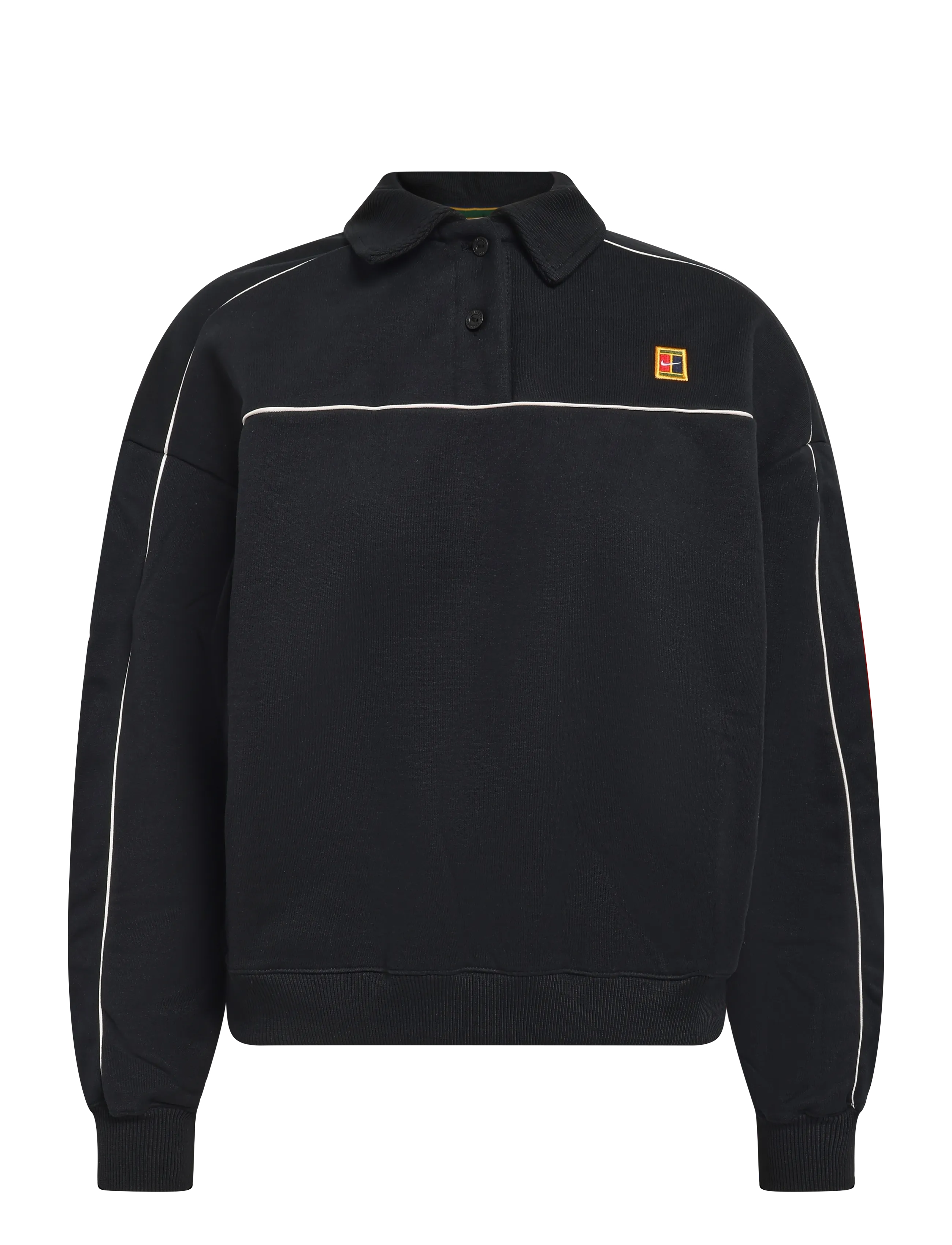 Nike W NKCT CRT CLTN LS FLC TOP - Kleidung - BLACK / black