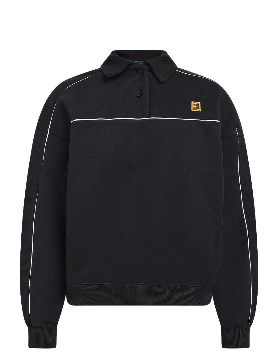 Nike - W NKCT CRT CLTN LS FLC TOP - sweatshirts - black - 0