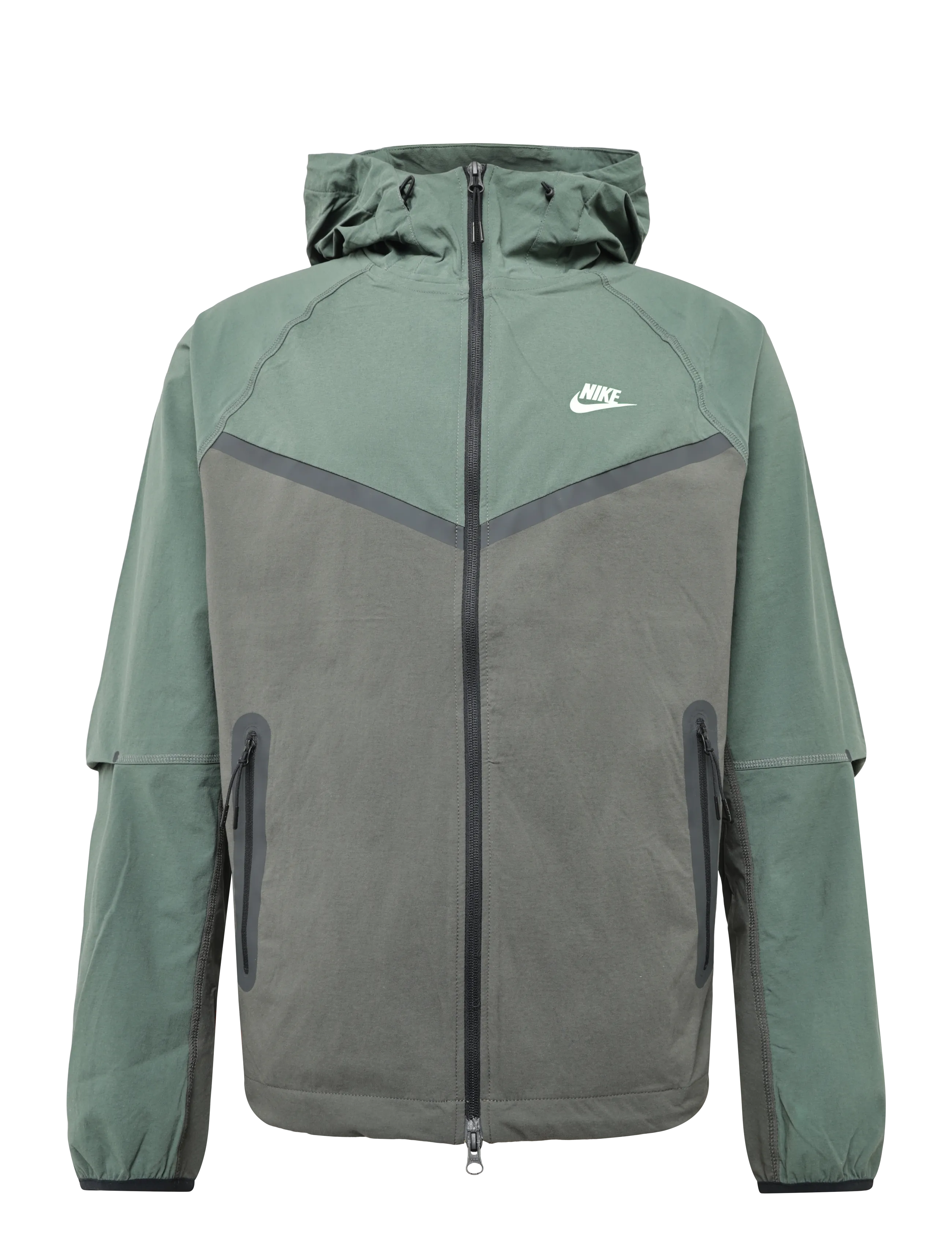 Nike Nike Dri-Fit Tech Woven Full-Zip Jacket - Sportmode - NEWSPRINT/CAMO GREEN/ILLUSION / green