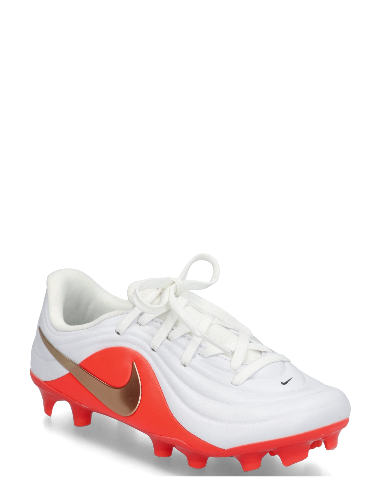 Nike JR TIEMPO MAESTRO ACD FG/MG LK - Fodbold - WHITE/BLUR-BRIGHT CRIMSON / white
