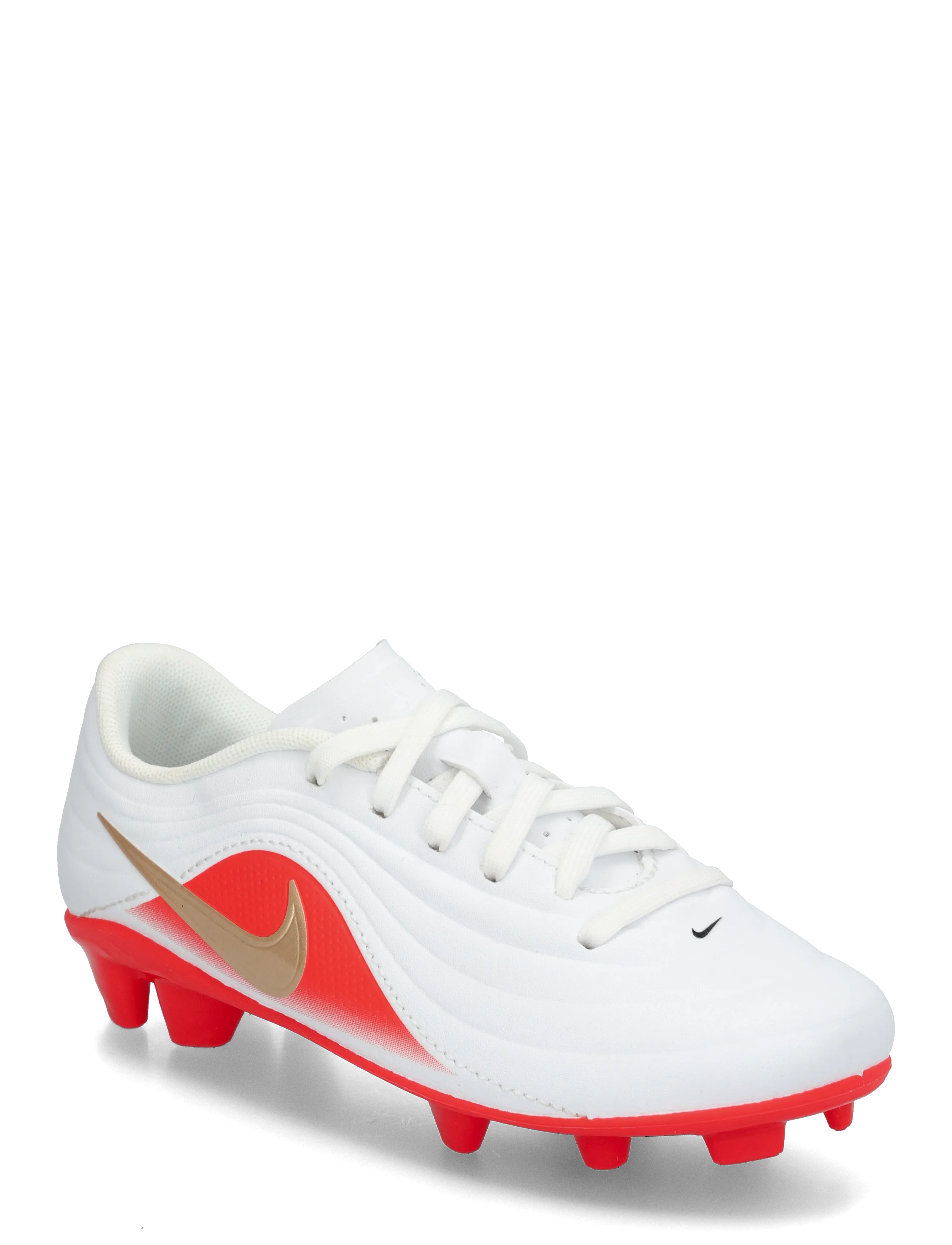 Nike JR TIEMPO MAESTRO CLB FG/MG LK - Schuhe - WHITE/BLUR-BRIGHT CRIMSON / white