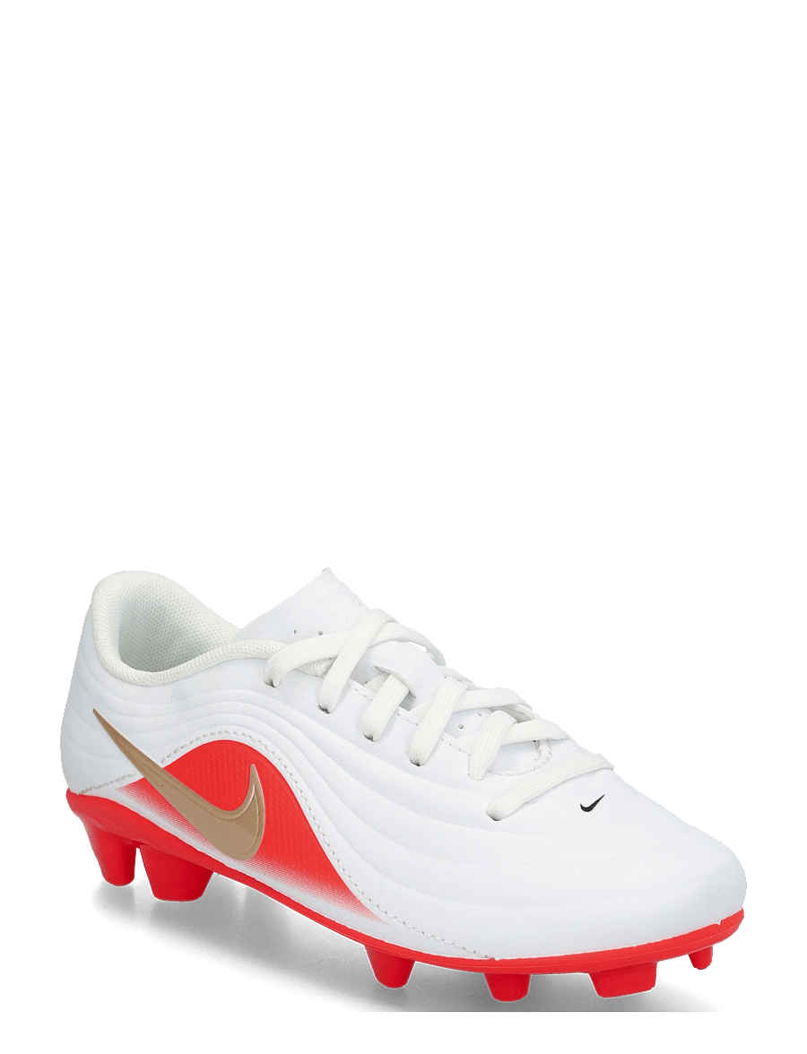 Nike - JR TIEMPO MAESTRO CLB FG/MG LK - fodboldstøvler - white/blur-bright crimson - 0