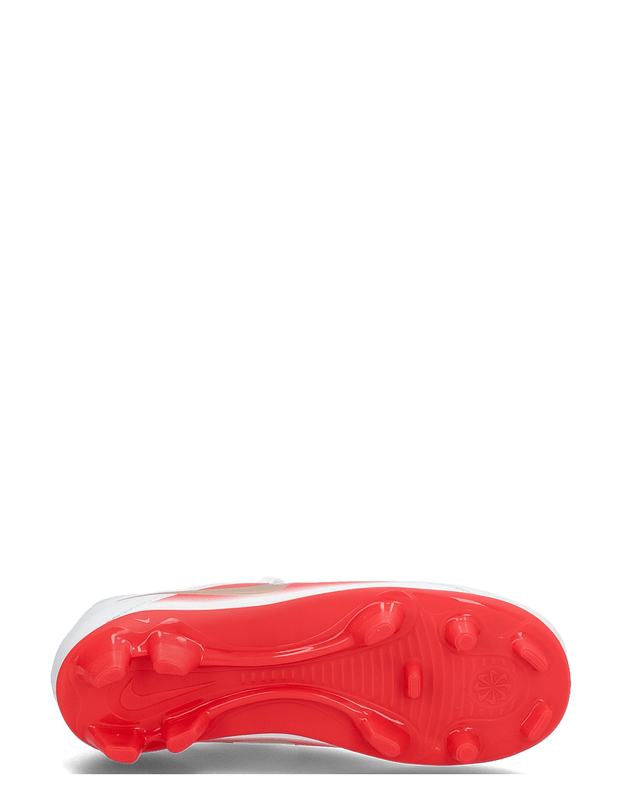 Nike - JR TIEMPO MAESTRO CLB FG/MG LK - fodboldstøvler - white/blur-bright crimson - 4