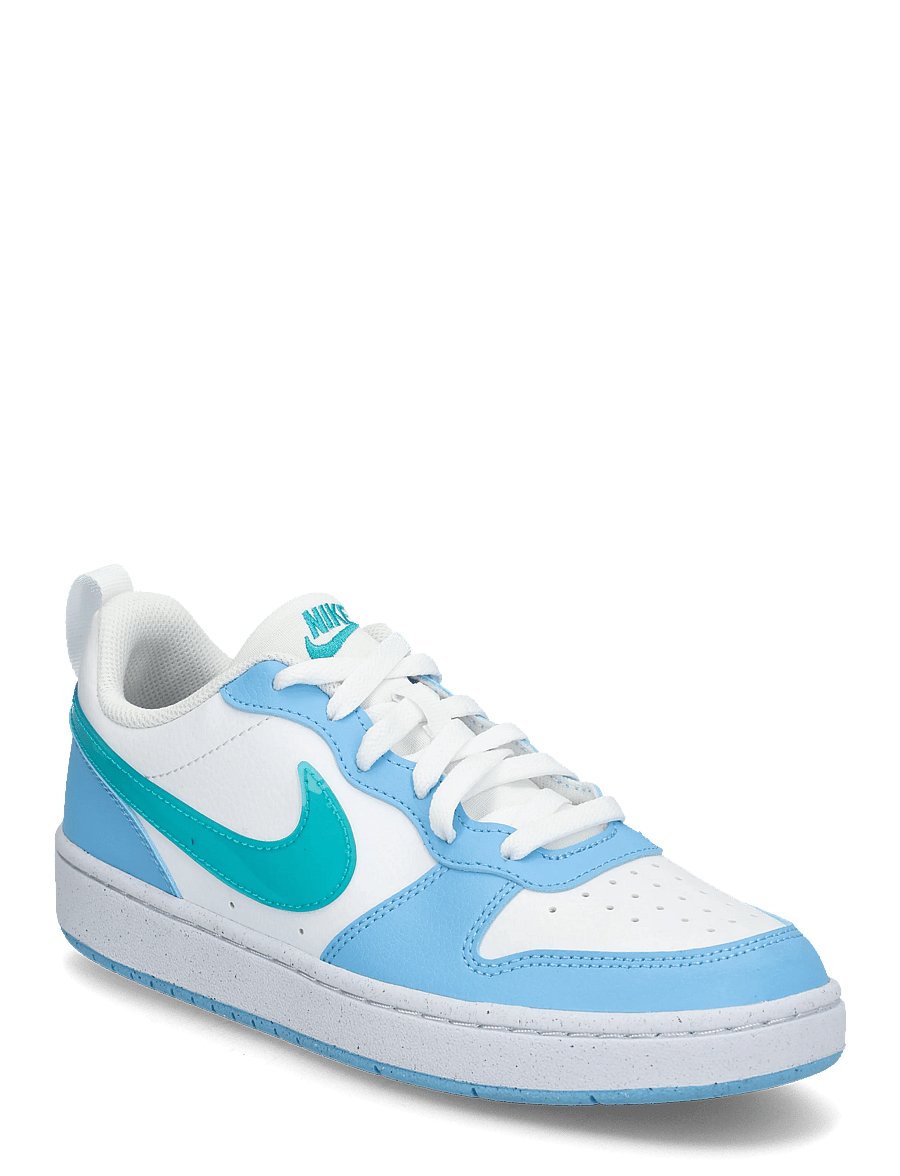 Nike - COURT BOROUGH LOW JES (GS) - niedriger schnitt - white/energy-football blue - 0