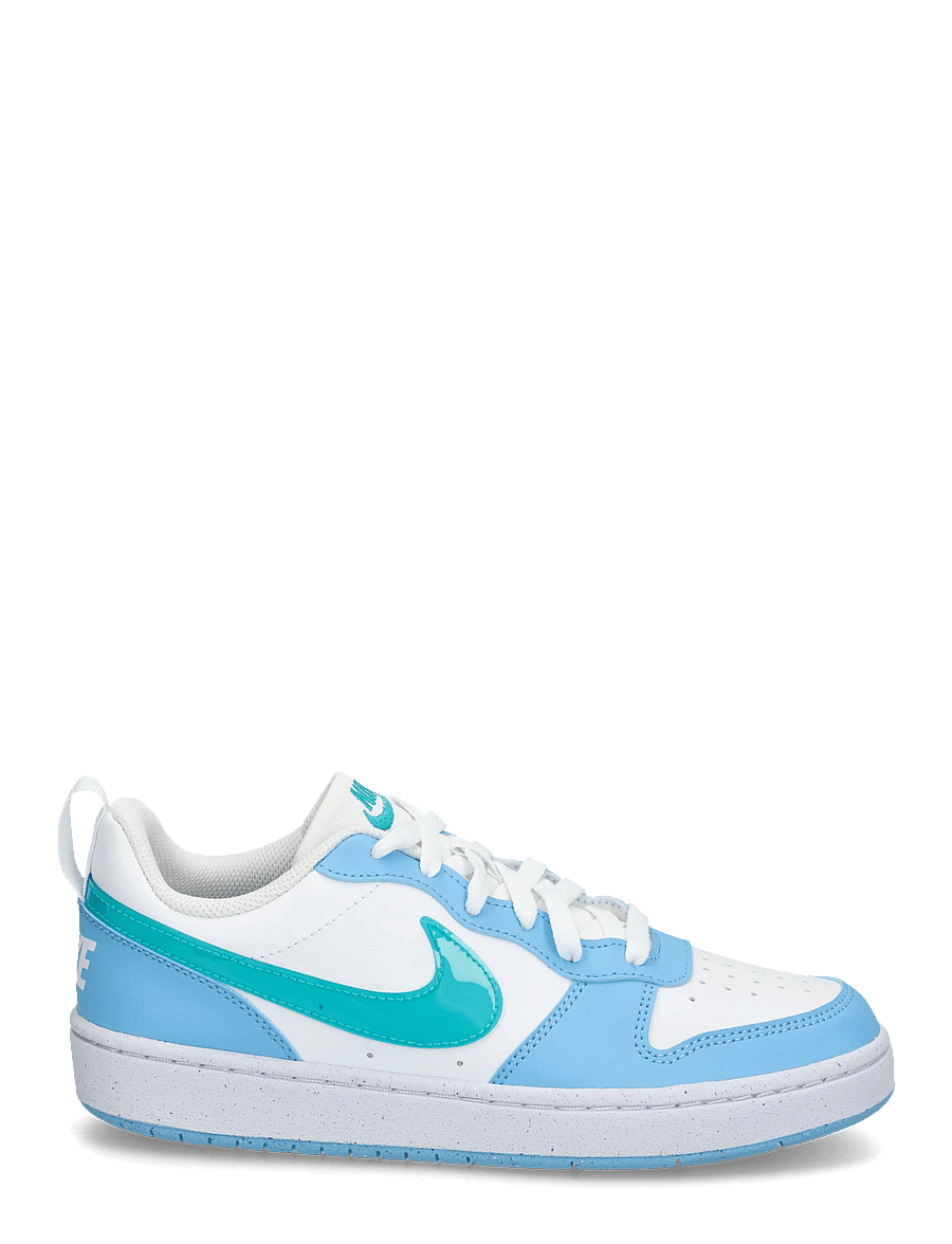 Nike - COURT BOROUGH LOW JES (GS) - niedriger schnitt - white/energy-football blue - 2