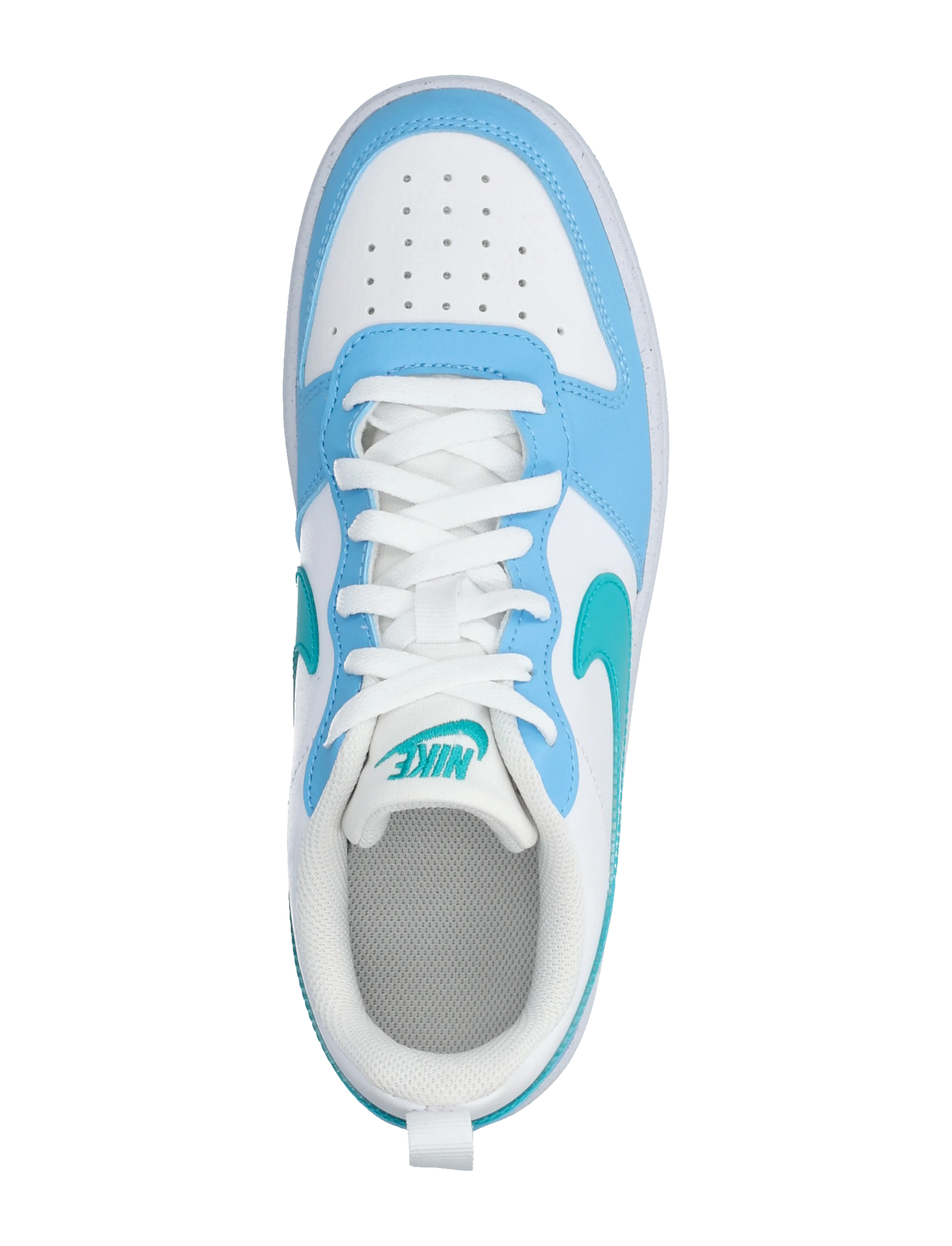 Nike - COURT BOROUGH LOW JES (GS) - herbstersparnisse - white/energy-football blue - 3