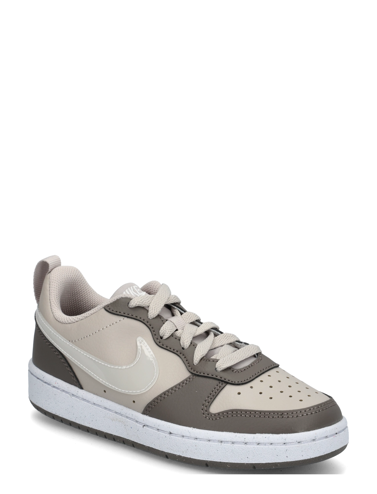 Nike COURT BOROUGH LOW JES (GS) - Låga sneakers - MOON PARTICLE/WHITE-CAVE STONE / beige