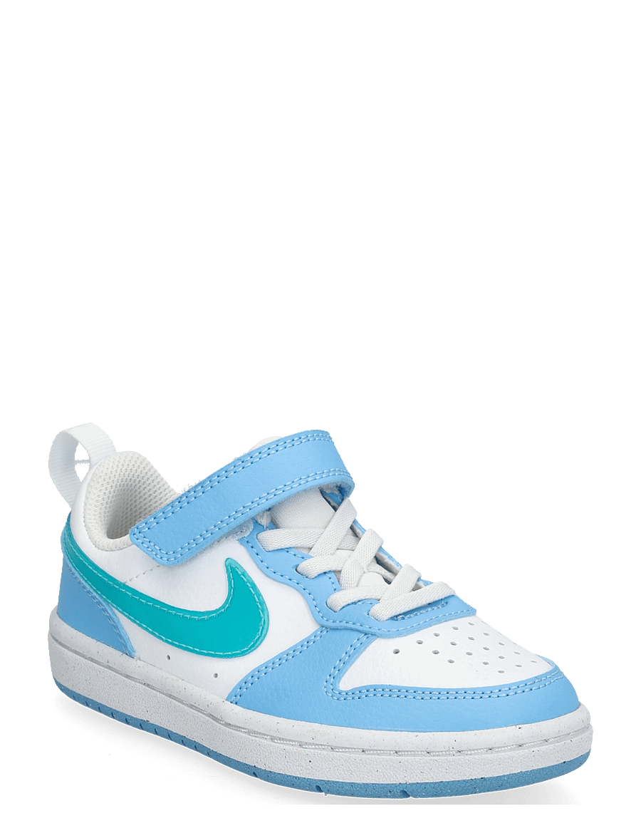 Nike - COURT BOROUGH LOW JES (PSV) - kõrge säärega tossud - white/energy-football blue - 0