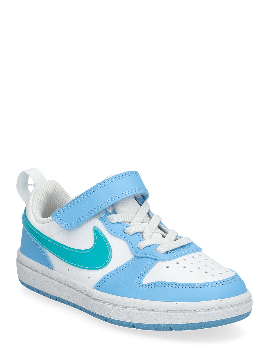 Nike - COURT BOROUGH LOW JES (PSV) - niedriger schnitt - white/energy-football blue - 0