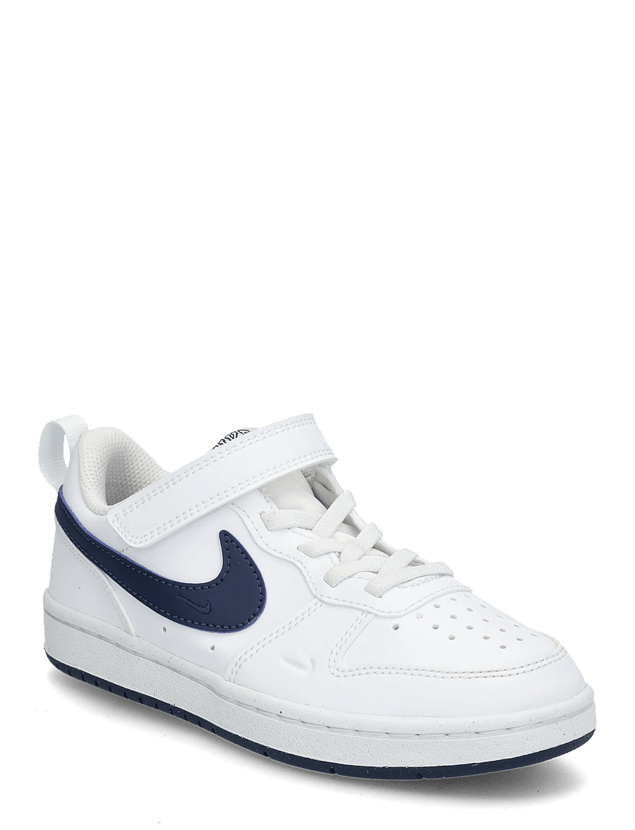Nike - COURT BOROUGH LOW BRND (PS) - lave sneakers - white/midnight navy - 0