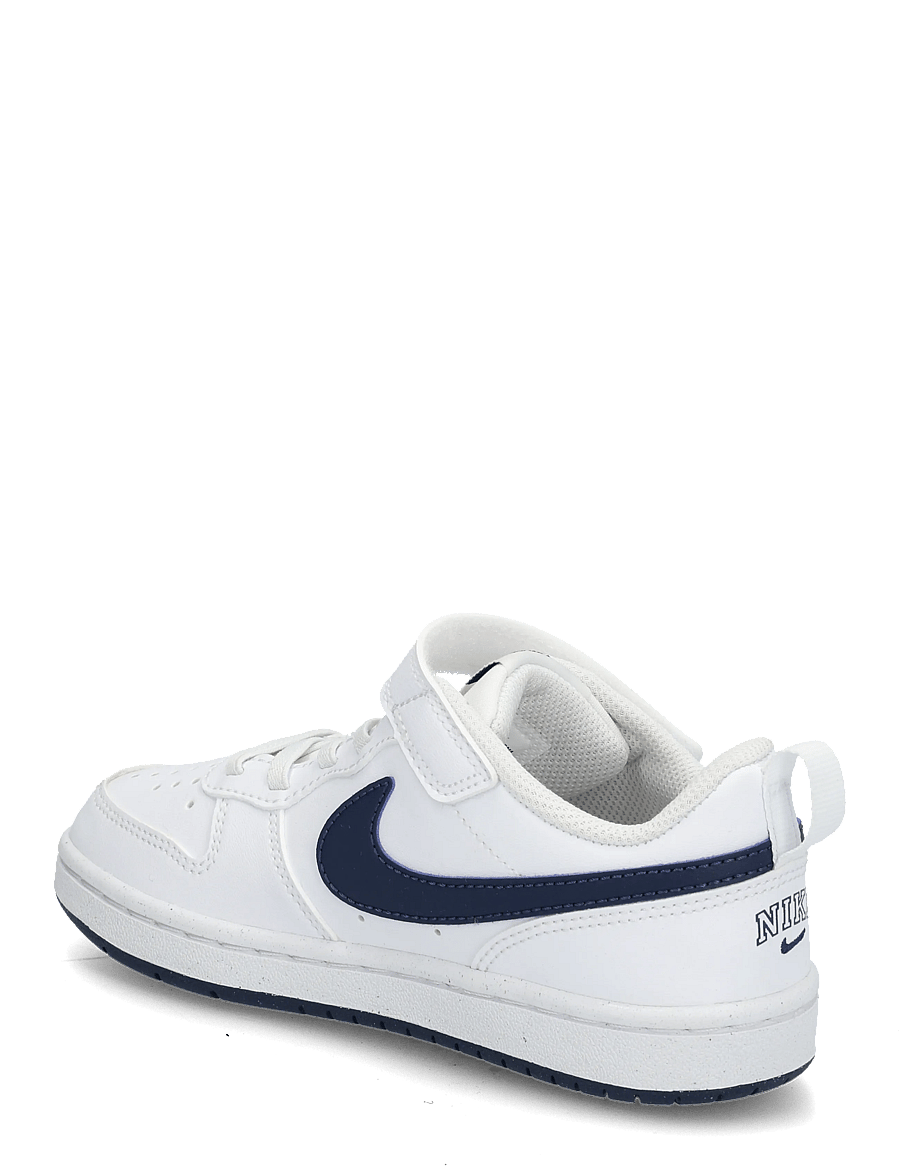 Nike - COURT BOROUGH LOW BRND (PS) - lave sneakers - white/midnight navy - 1