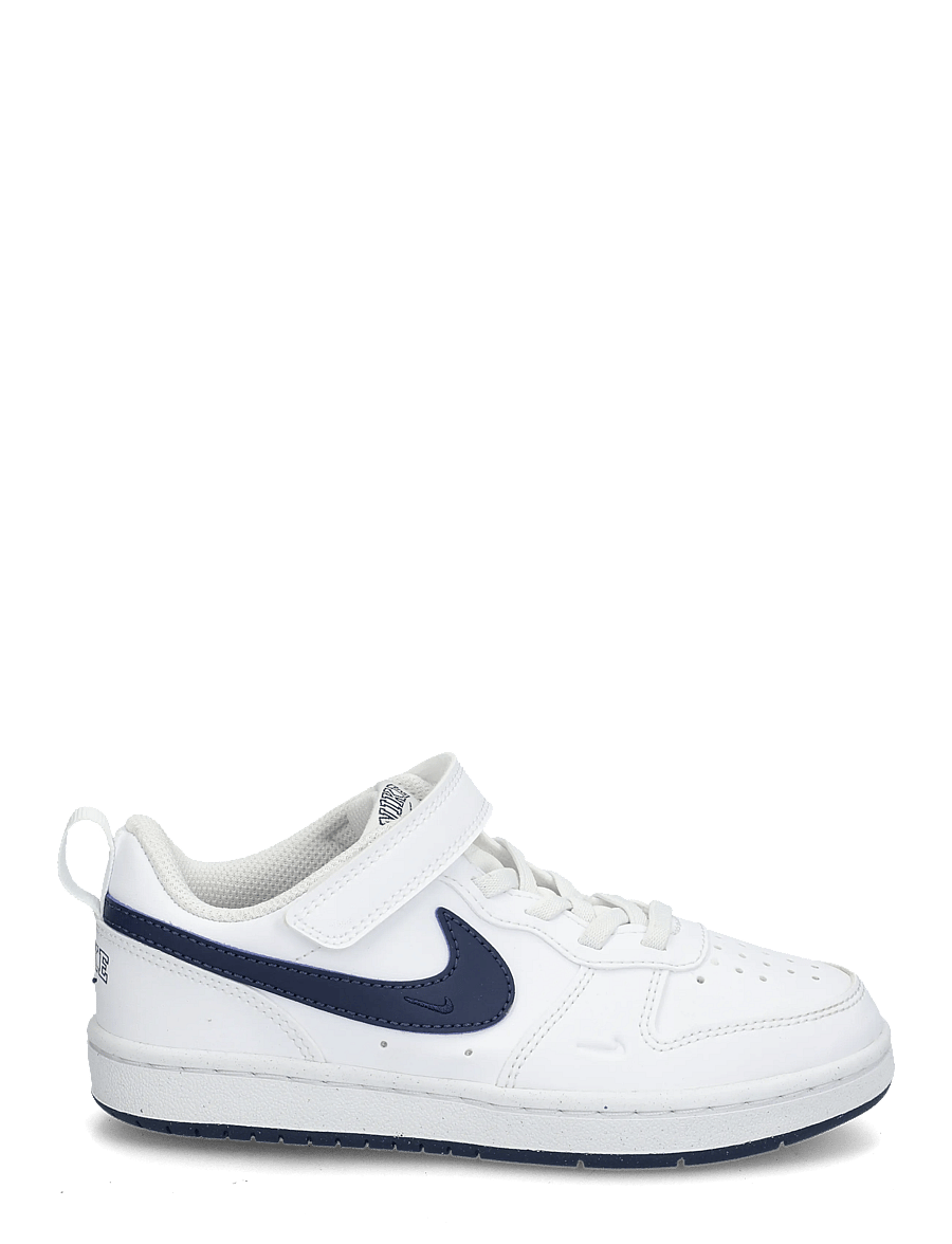 Nike - COURT BOROUGH LOW BRND (PS) - lave sneakers - white/midnight navy - 2