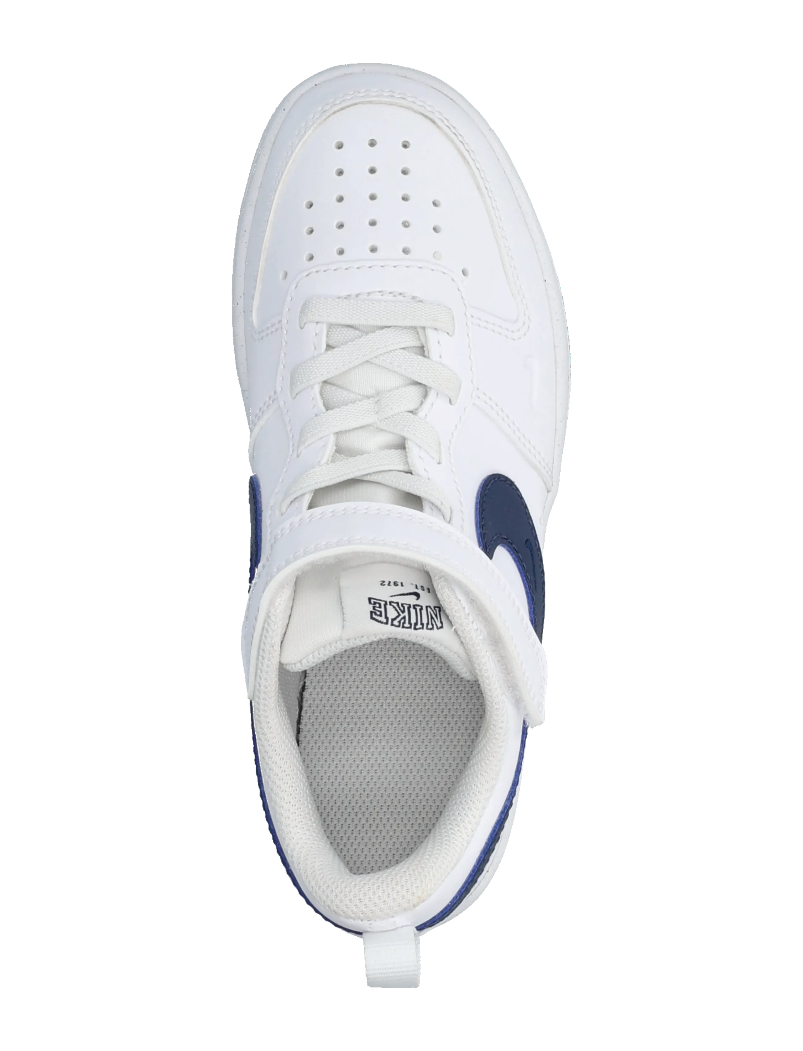 Nike - COURT BOROUGH LOW BRND (PS) - herbstersparnisse - white/midnight navy - 3