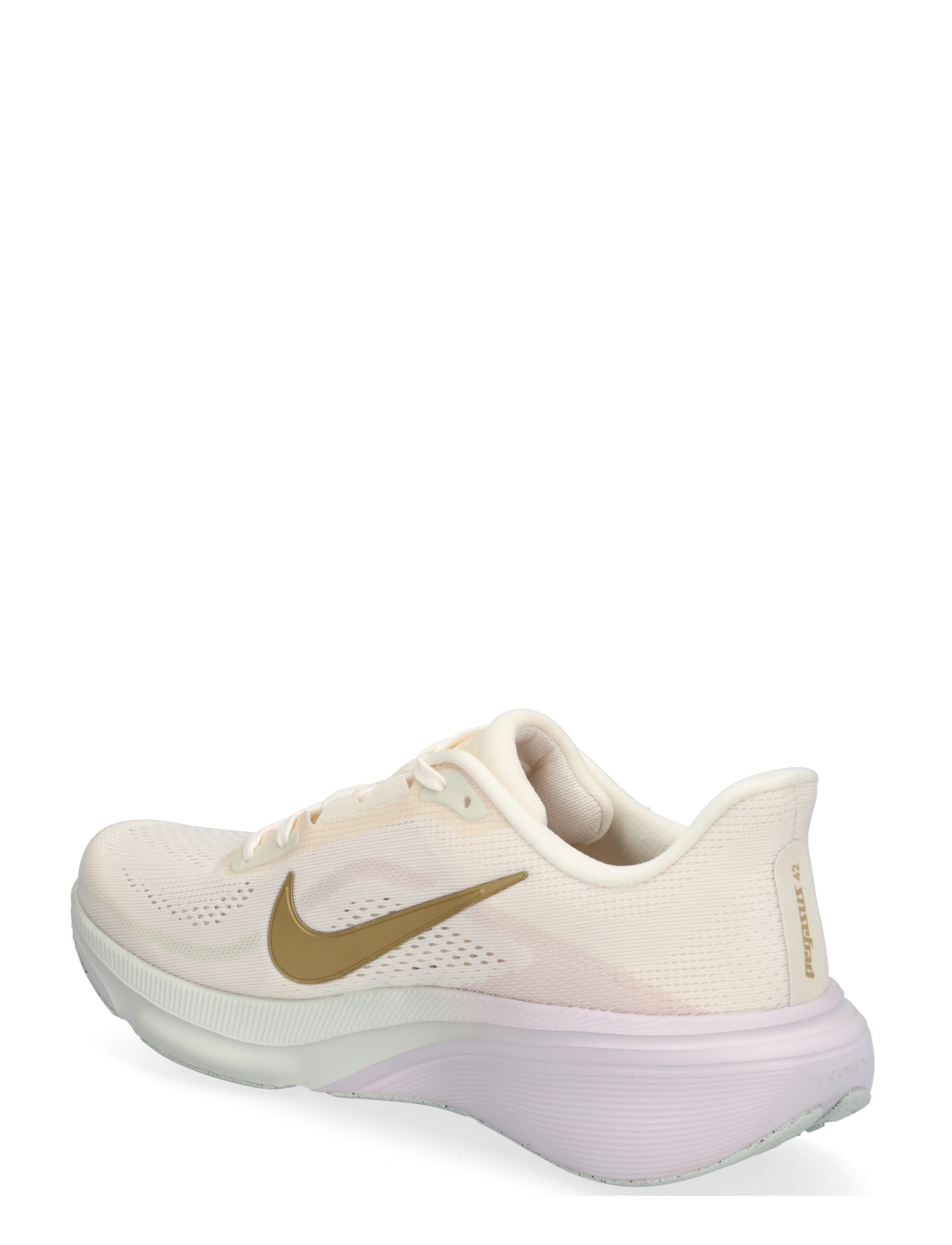 Nike - W AIR ZOOM PEGASUS 42 - laufschuhe - chalk/metallic gold-spruce aur - 1