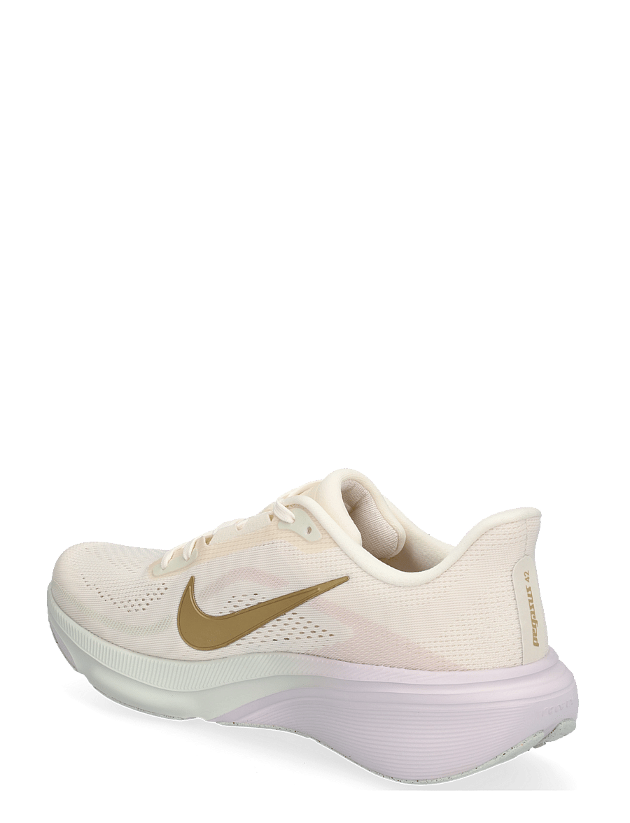 Nike - W AIR ZOOM PEGASUS 42 - laufschuhe - chalk/metallic gold-spruce aur - 1