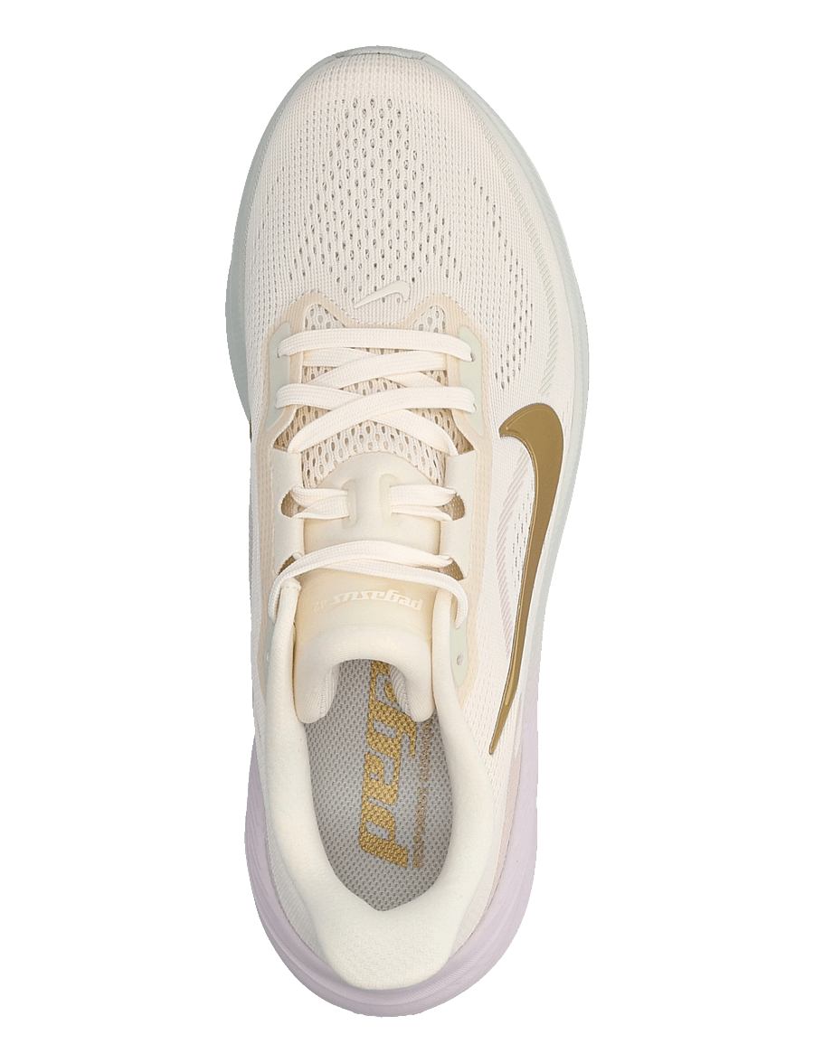 Nike - W AIR ZOOM PEGASUS 42 - laufschuhe - chalk/metallic gold-spruce aur - 3