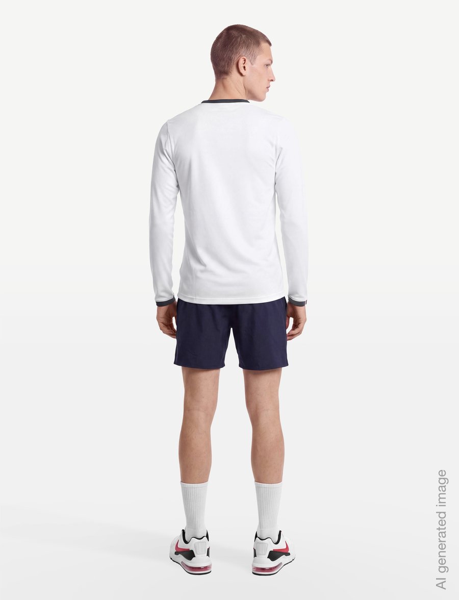 Nike - Paris Saint-Germain Nike Dri Fit Away Jersey Long-sleeved 26/27 - fußballoberteile - white/college navy/college nav - 4