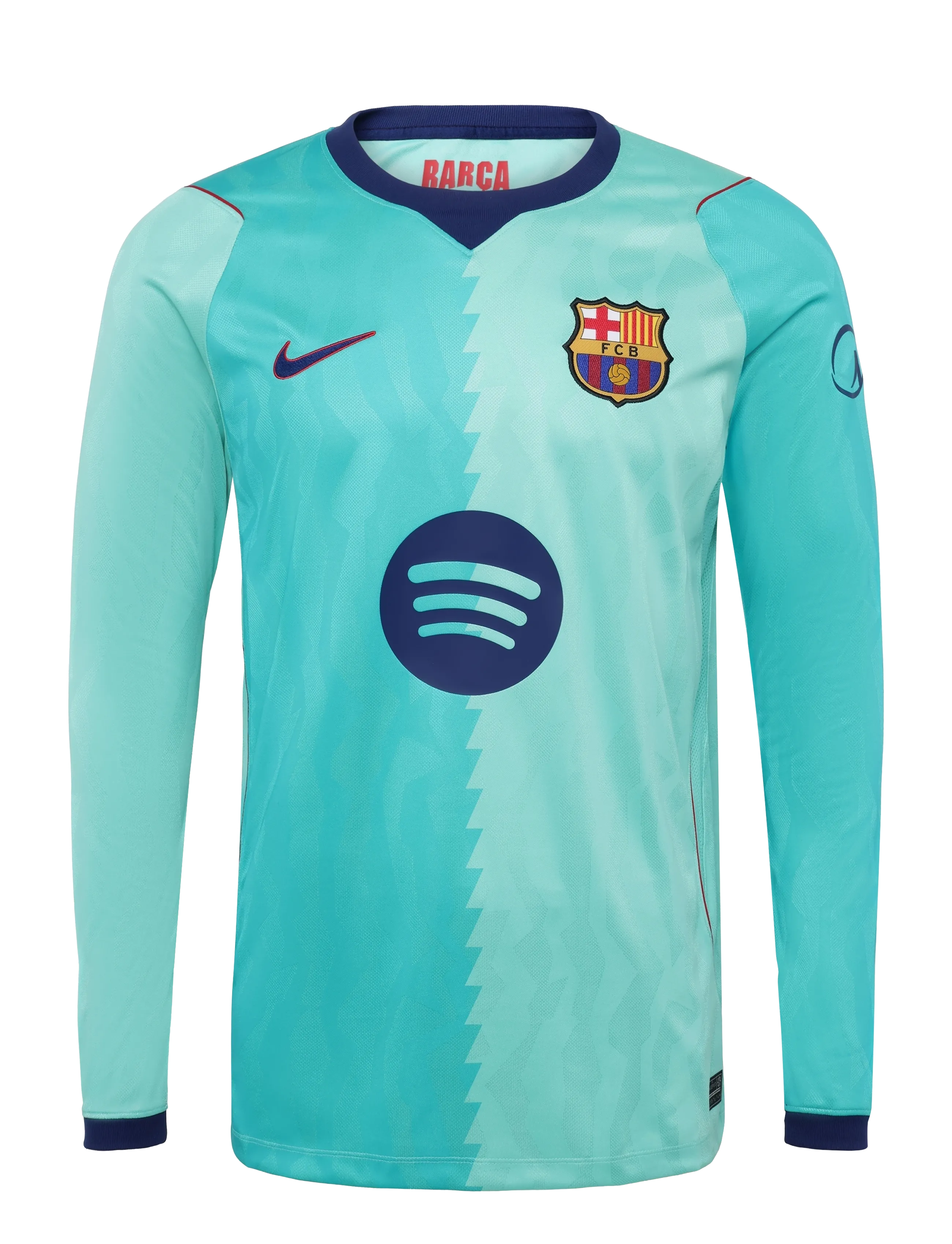 Nike FCB M NK DF JSY LS STAD 3R - Tøj - GREEN FROST/GREEN FROST/LOYAL / green