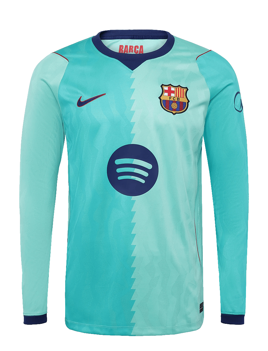 Nike - FCB M NK DF JSY LS STAD 3R - fotbollströjor - green frost/green frost/loyal - 0