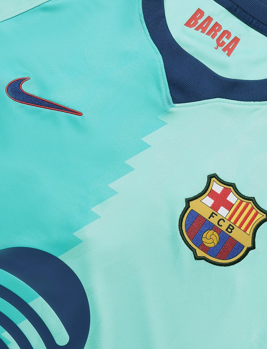 Nike - FCB M NK DF JSY LS STAD 3R - fotbollströjor - green frost/green frost/loyal - 2