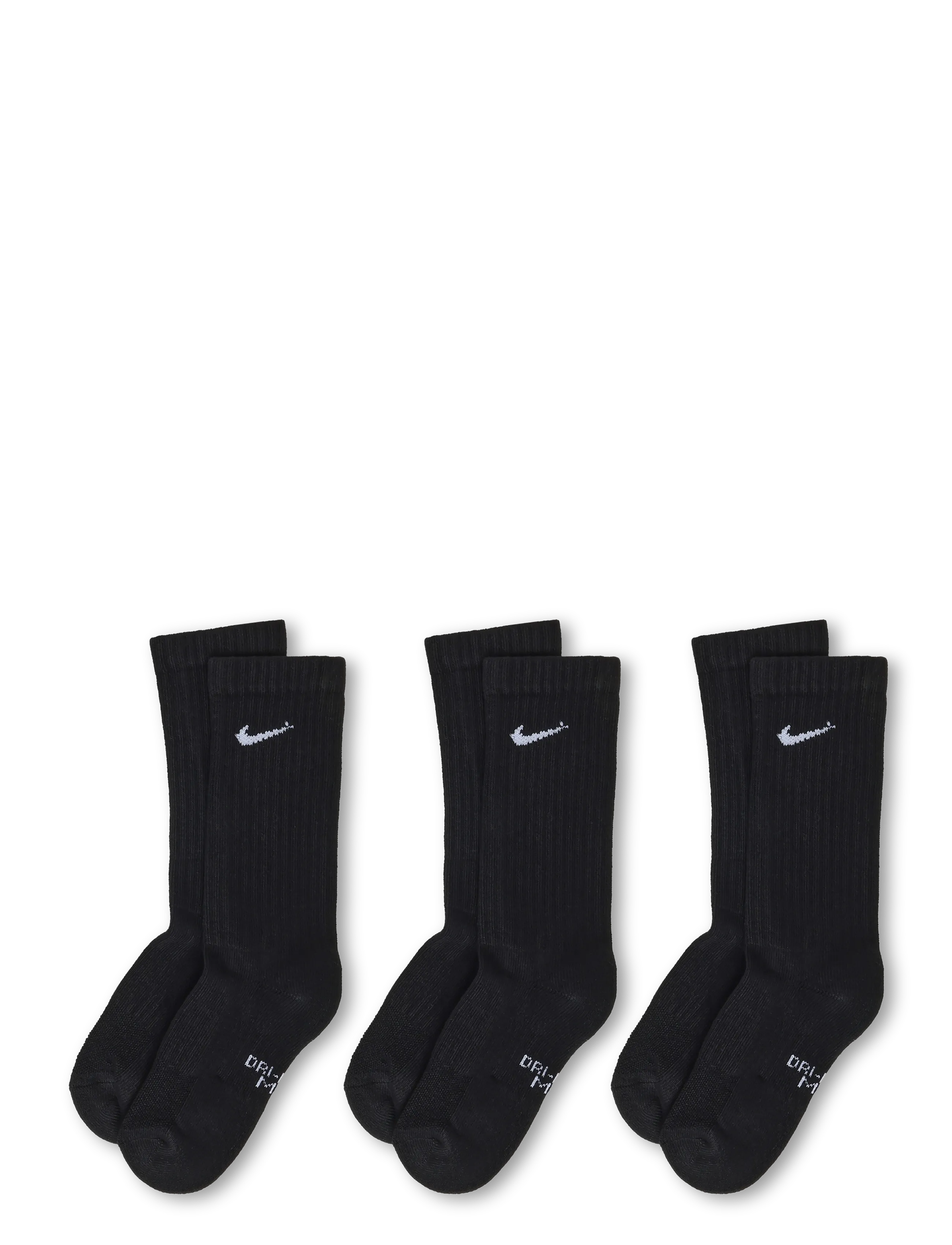 Nike - Y NK EVRYDAY CUSH CREW 3PR-108 - strümpfe - black/white - 1