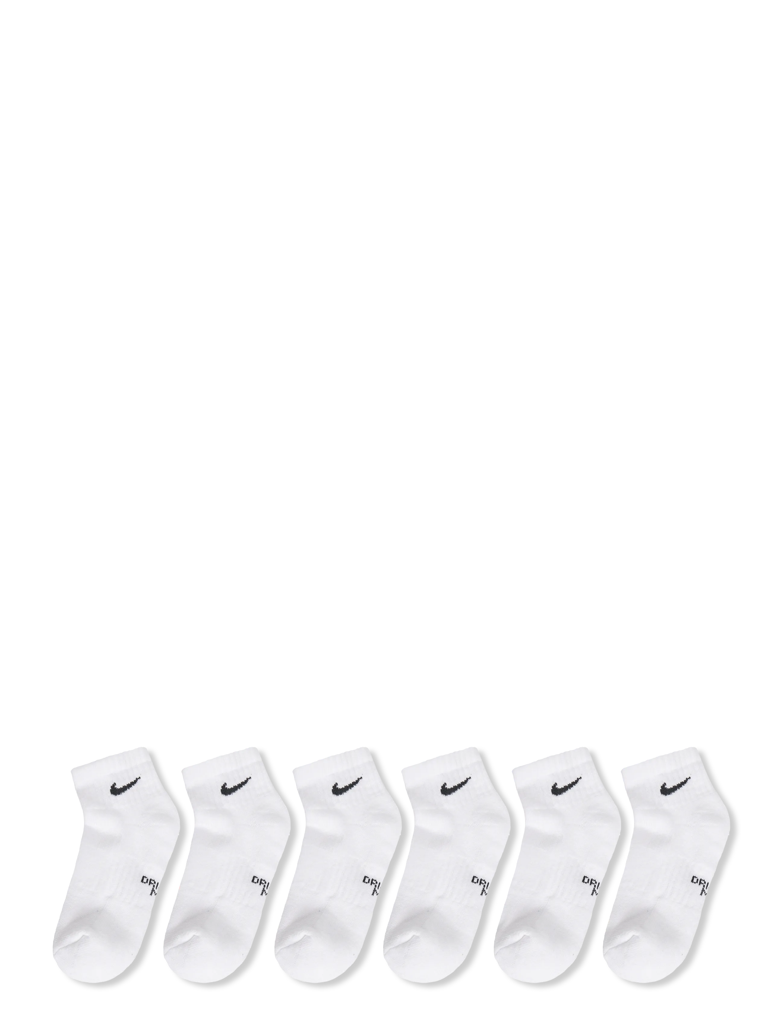 Nike - Y NK EVERYDY CUSH ANKL 6PR 108 - strømper - white/black - 1