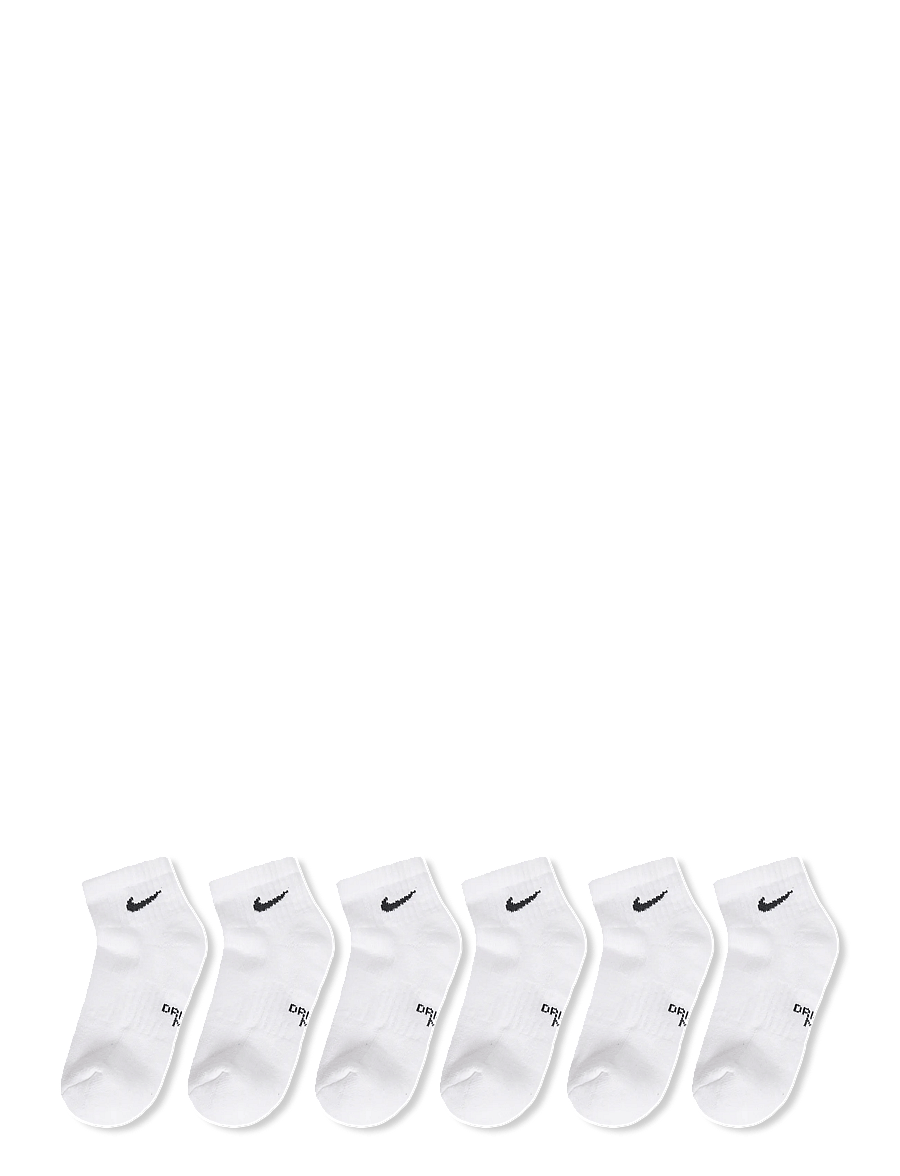 Nike - Y NK EVERYDY CUSH ANKL 6PR 108 - strømper - white/black - 1