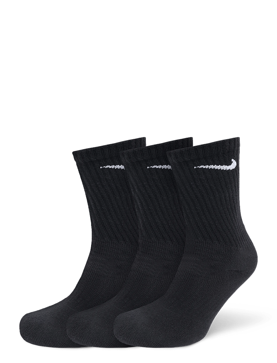 Nike - U NK EVERYDAY CSH CRW 3PR 132 - strümpfe - black/white - 0