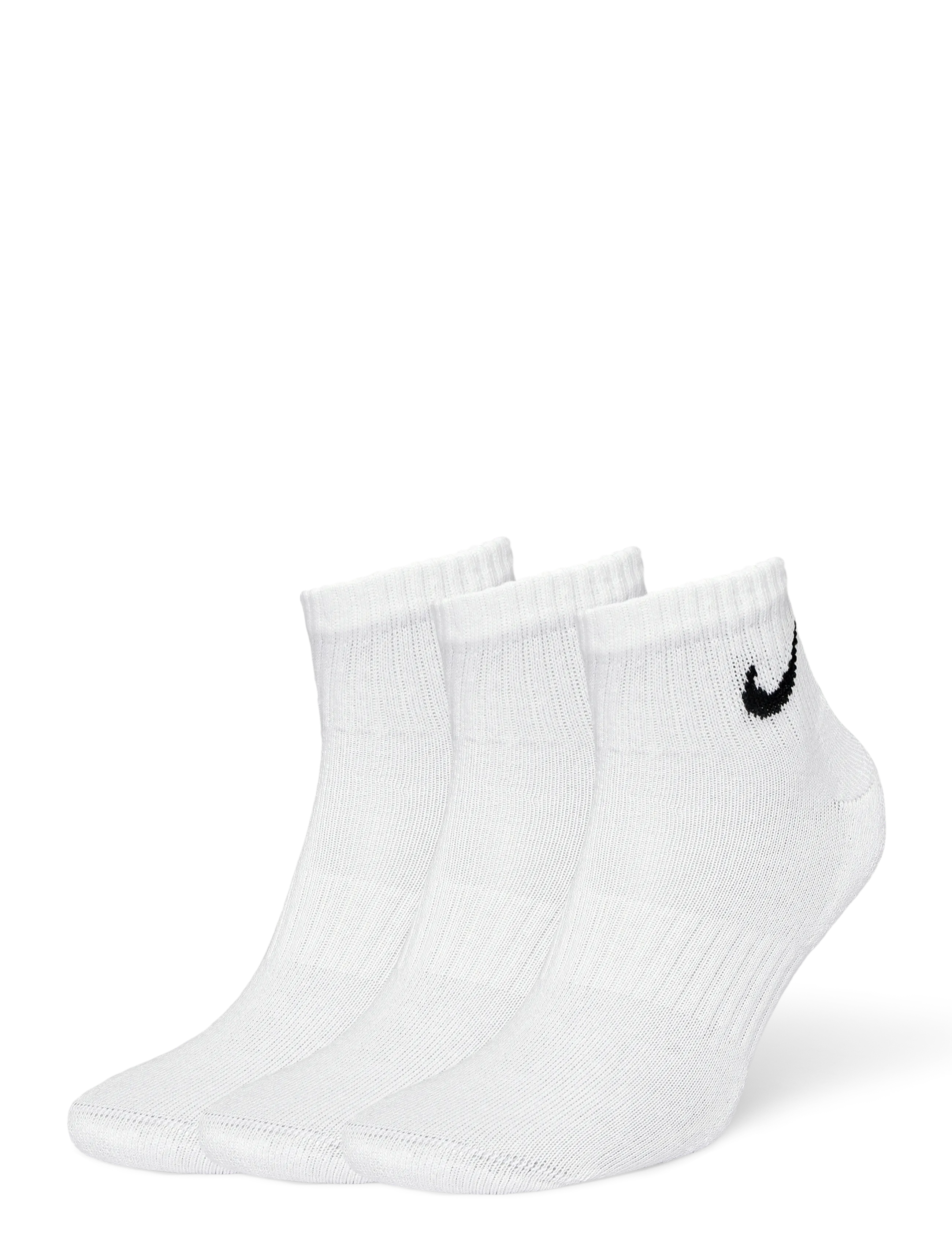 Nike U NK EVERYDAY CSH ANKL 3PR 132 - Sportsocken - WHITE/BLACK / white