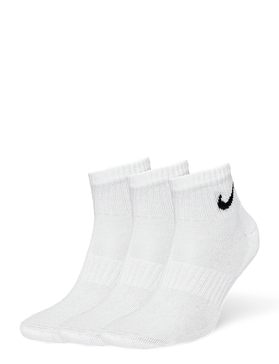 Nike - U NK EVERYDAY CSH ANKL 3PR 132 - sportstrømper - white/black - 0
