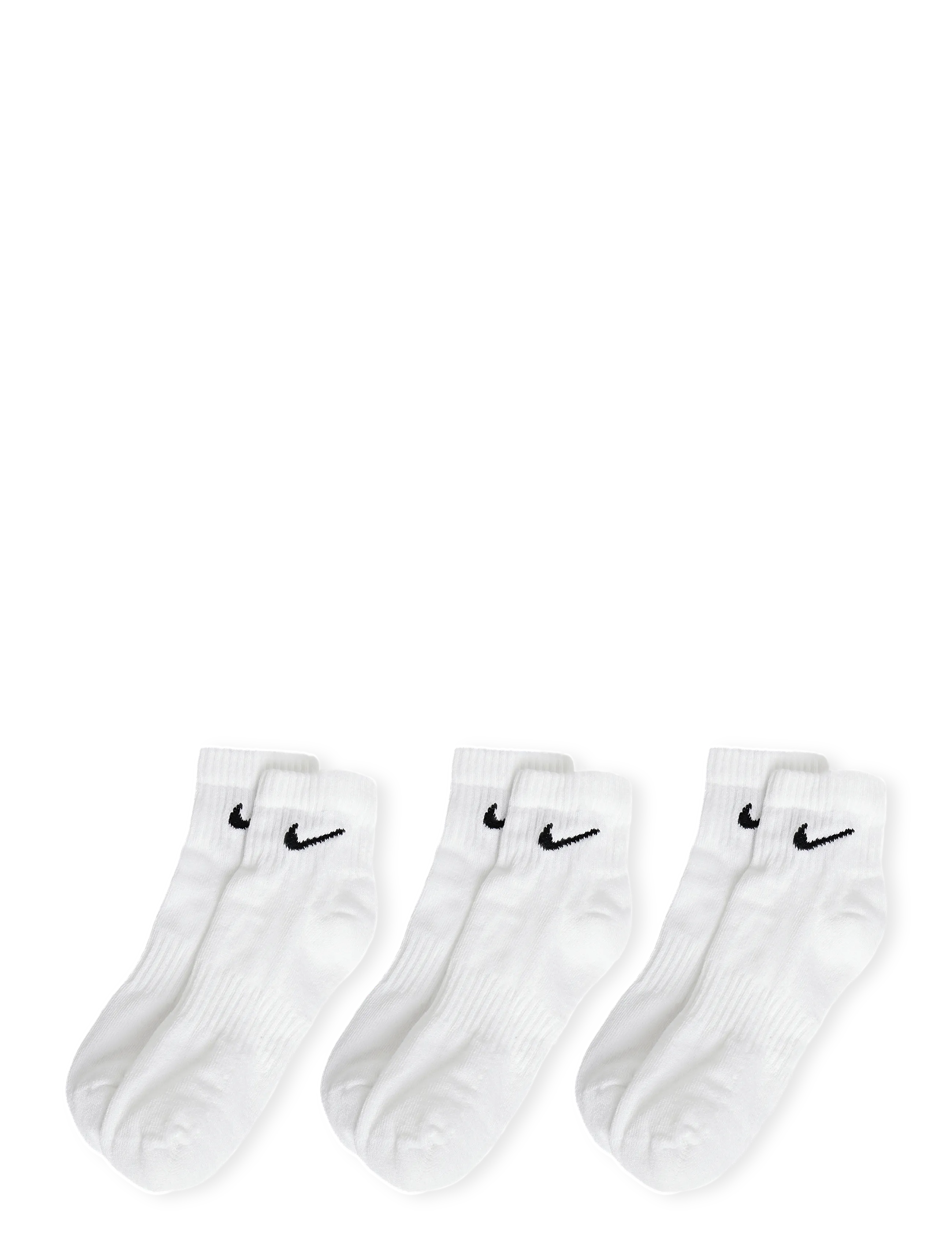 Nike - U NK EVERYDAY CSH ANKL 3PR 132 - white/black - 1