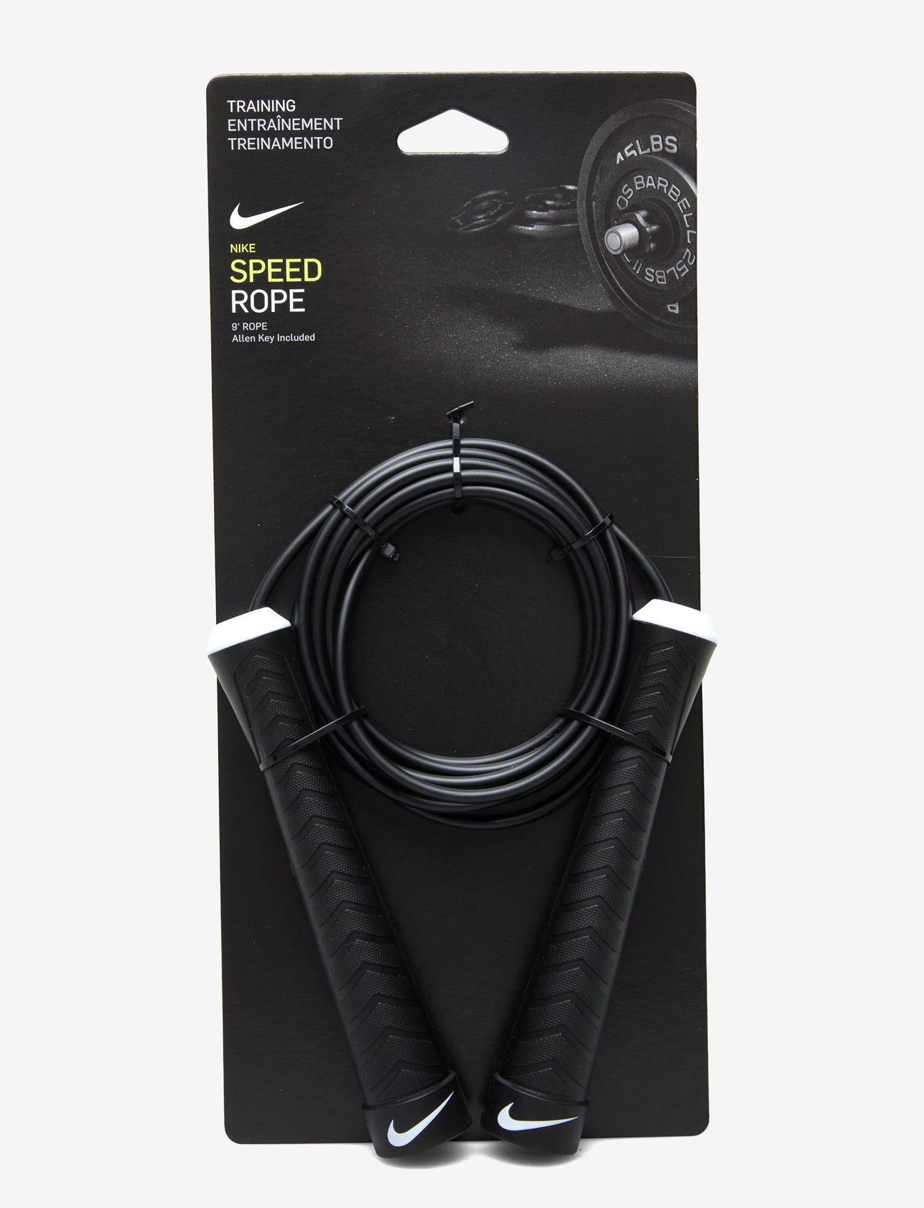 NIKE Equipment - NIKE FUNDAMENTAL SPEED ROPE - jump ropes - black/white/white - 0
