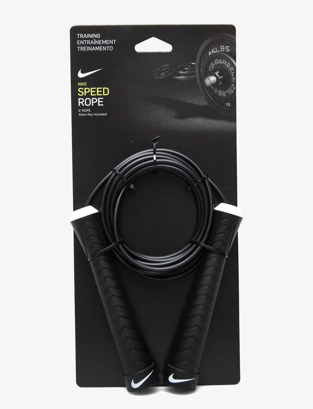 NIKE Equipment - NIKE FUNDAMENTAL SPEED ROPE - springseile - black/white/white - 0