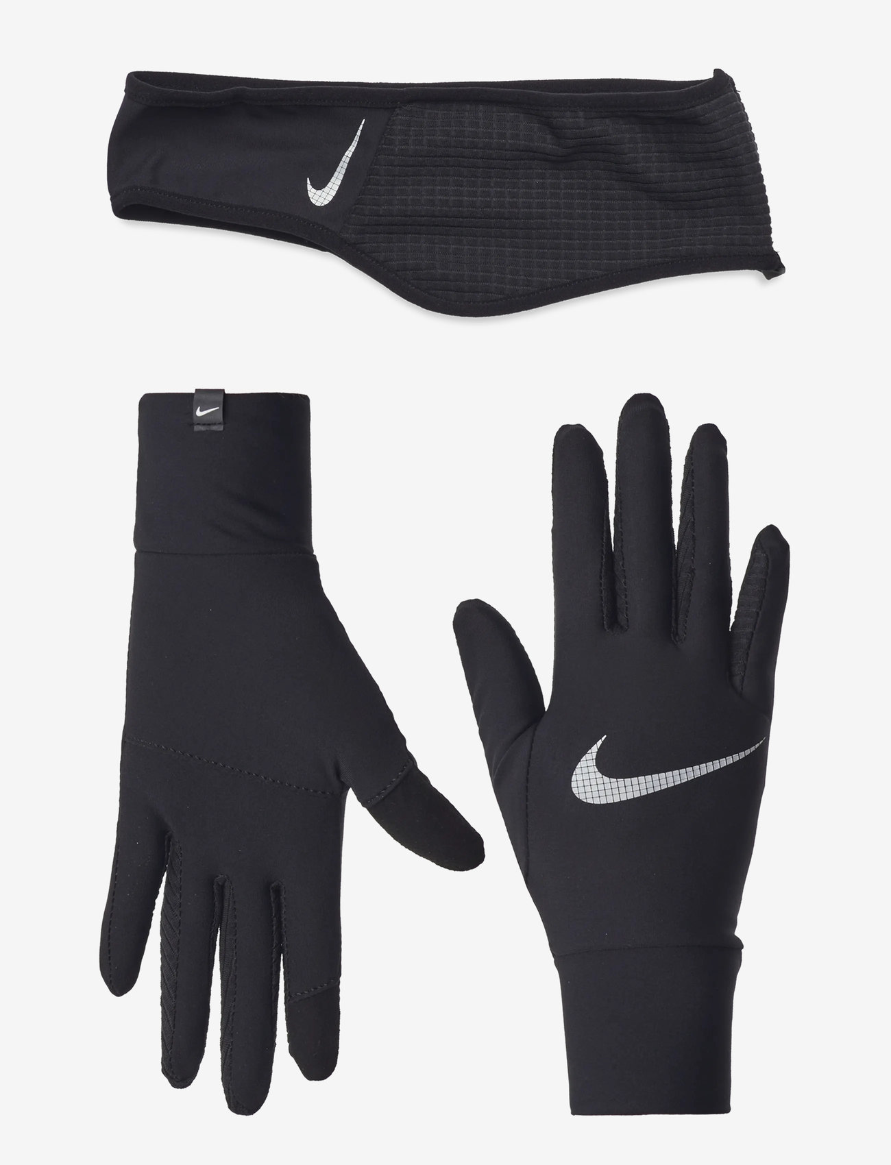 NIKE Equipment - NIKE W ESSENTIAL HEADBAND AND GLOVE SET - black/black/silver - 0