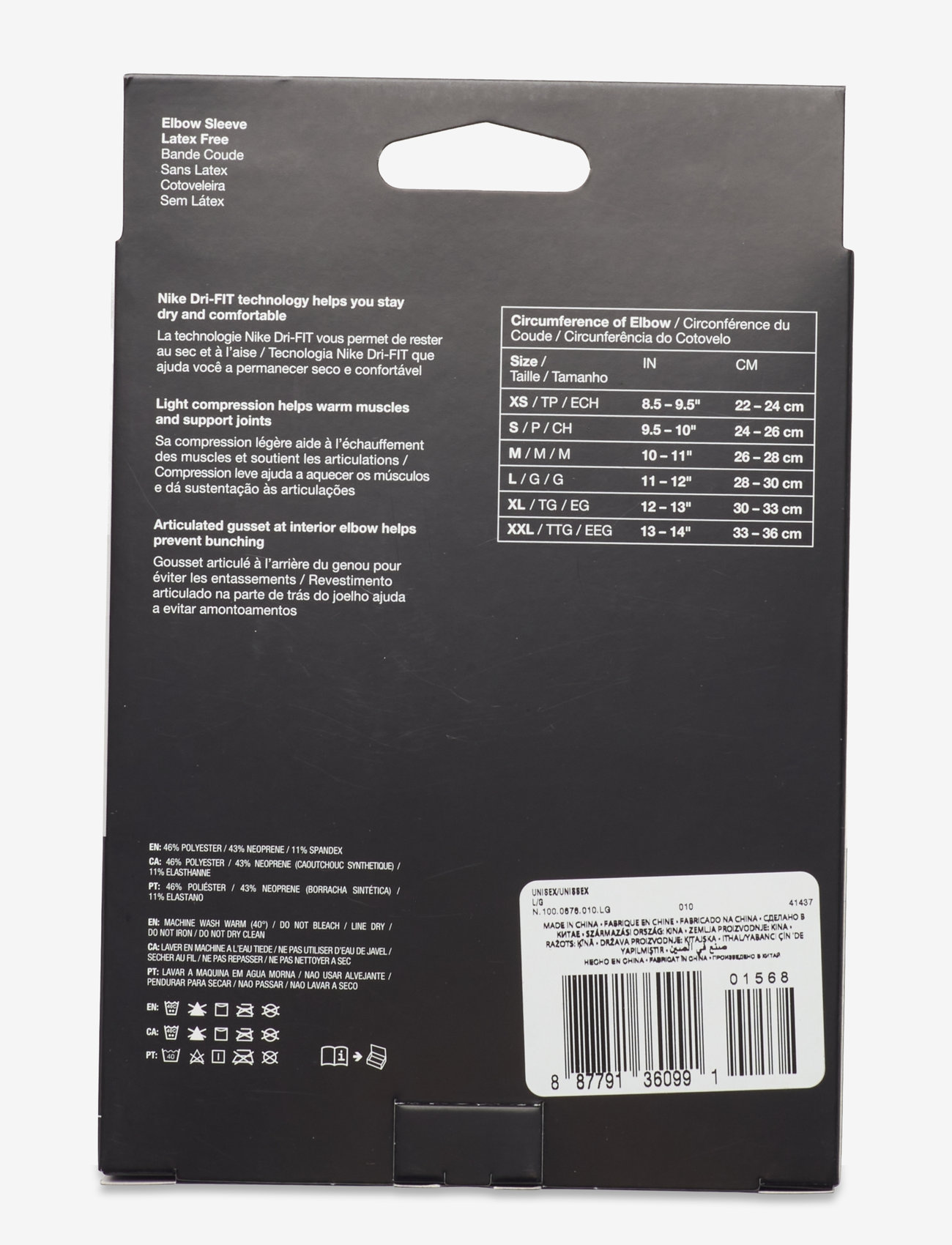 NIKE Equipment - NIKE PRO ELBOW SLEEVE 3.0 - olnbogastuðningur - black/white - 3