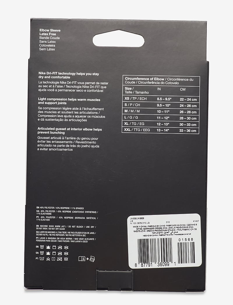 NIKE Equipment - NIKE PRO ELBOW SLEEVE 3.0 - albuestøtte - black/white - 3