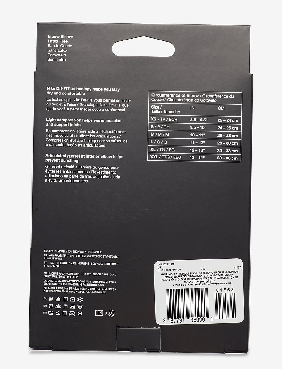 NIKE Equipment - NIKE PRO ELBOW SLEEVE 3.0 - albuestøtter - black/white - 3