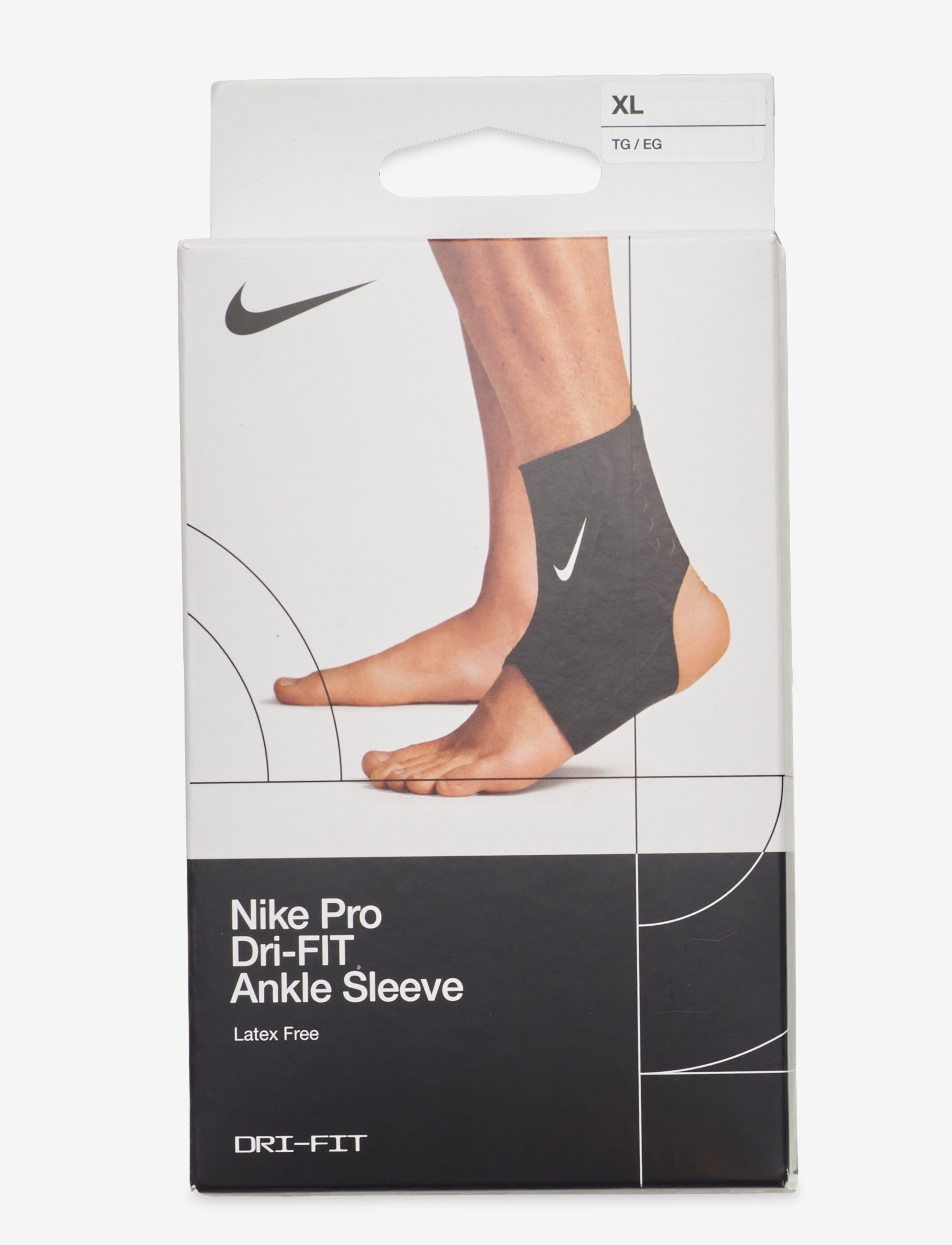 NIKE Equipment Nike Pro Ankle Sleeve 3.0, Mænd, Ankelstøtte, Sort, Str: S