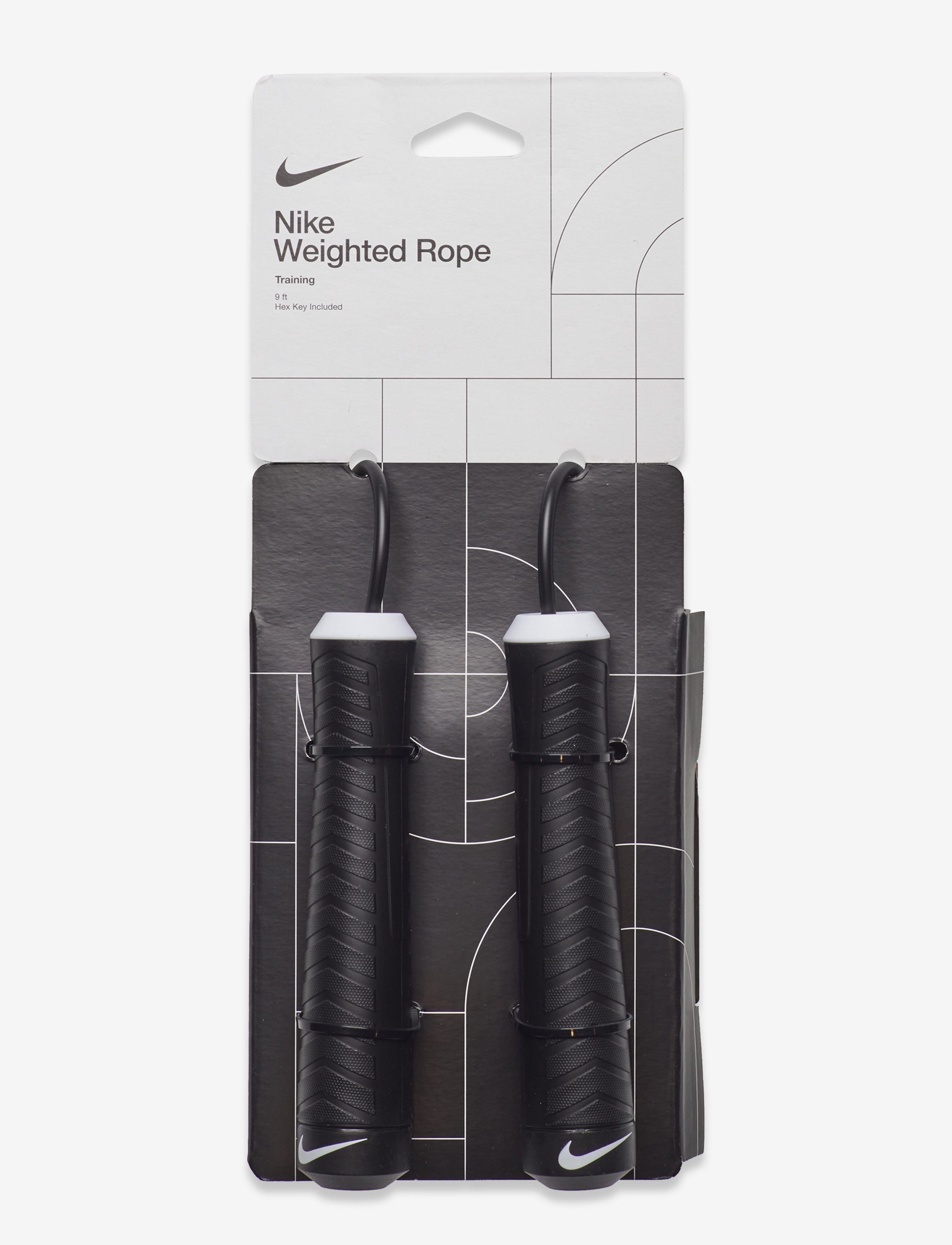 NIKE Equipment NIKE FUNDAMENTAL WEIGHTED ROPE - Deals - BLACK/WHITE / black