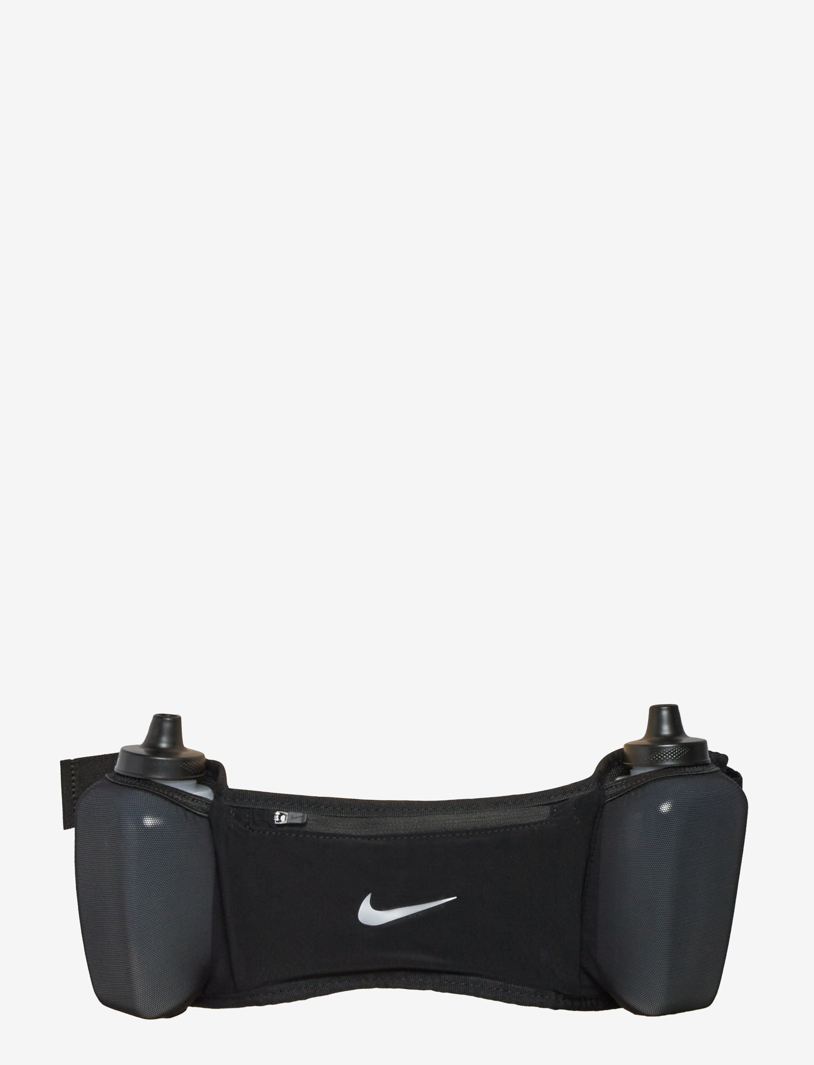 NIKE Equipment NIKE FLEX STRIDE DBL BOTTLE BELT 24 OZ - Løping - BLACK/BLACK/SILVER / black