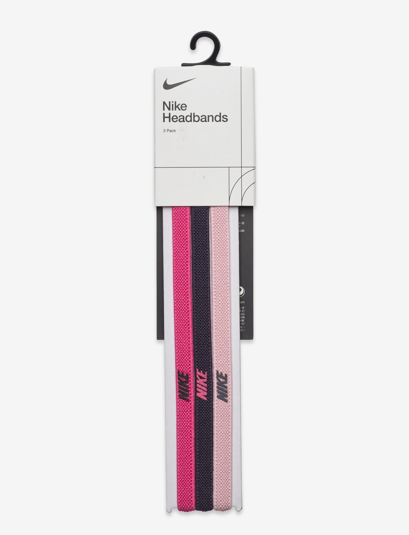 NIKE Equipment - NIKE ELASTIC HEADBANDS 2.0 3 PK - hårbånd - spark/gridiron/pink glaze - 0