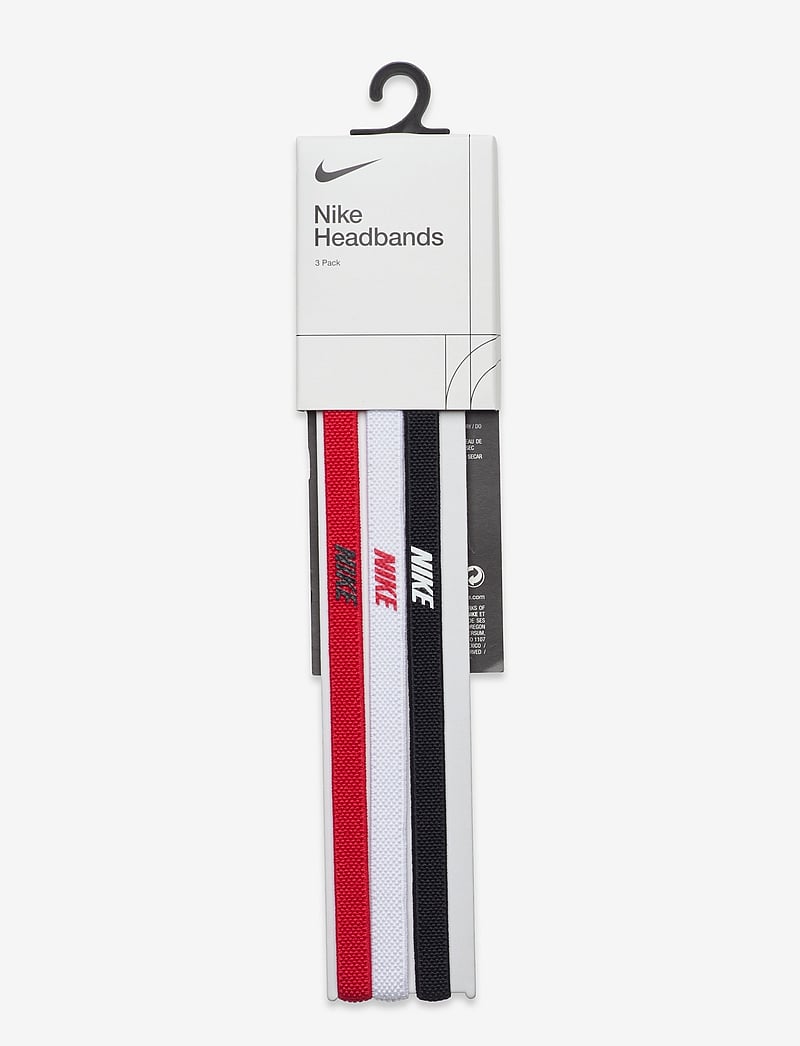 NIKE Equipment - NIKE ELASTIC HEADBANDS 2.0 3 PK - pannband - black/white/university red - 0