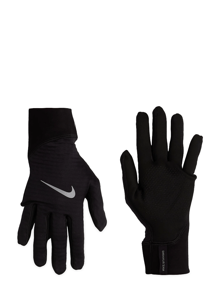 NIKE Equipment - NIKE THERMA-FIT PACER SPHERE MIDWEIGHT GLOVES - gants avec doigts - black/black/silver - 0