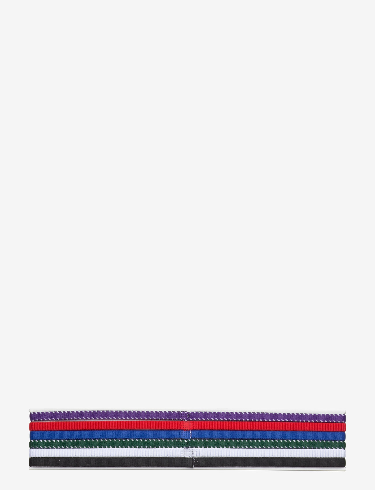 NIKE Equipment - NIKE FLEX CLASSIC SLIM HEADBANDS 6PK - headbands - game royal/university red/white - 1