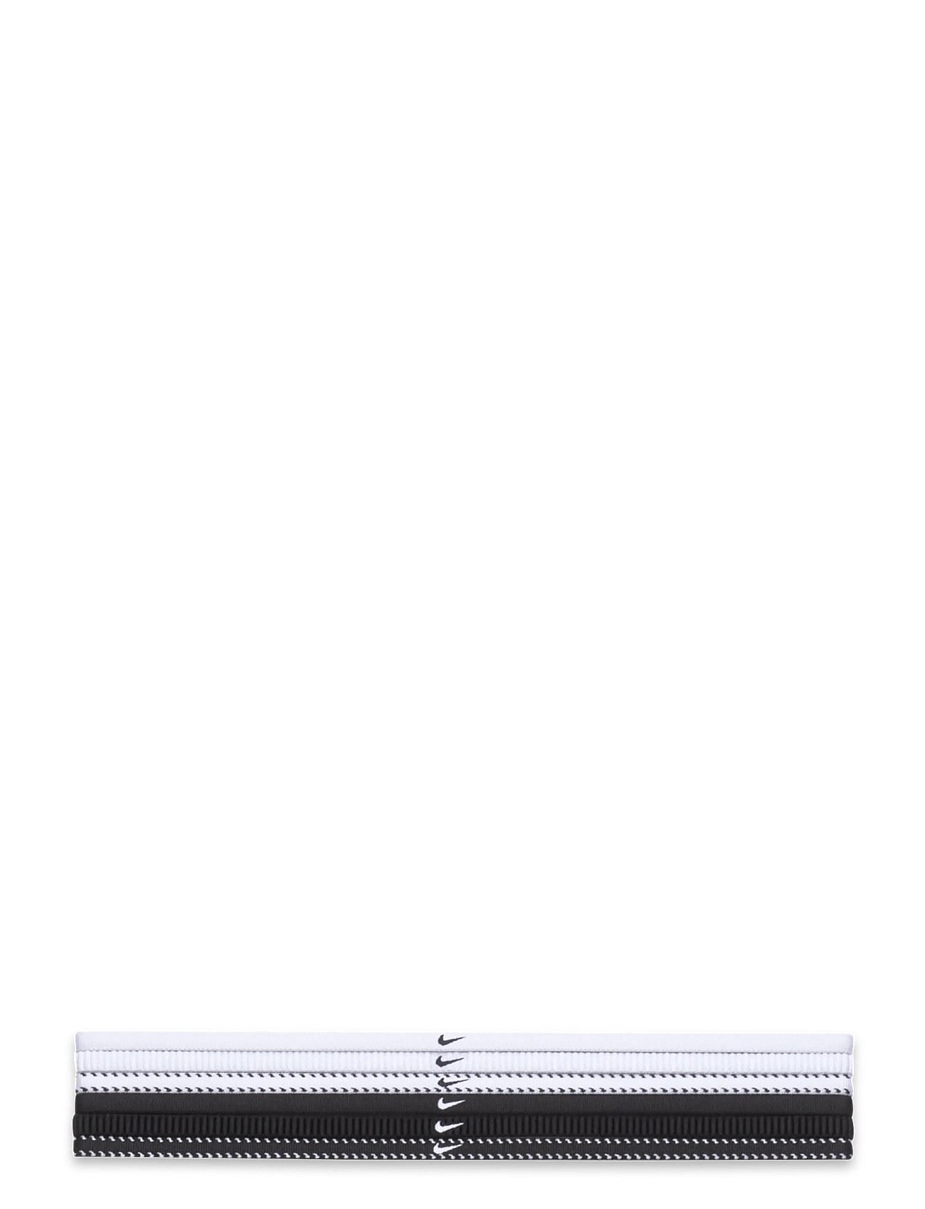 NIKE FLEX CLASSIC SLIM HEADBANDS 6PK - WHITE/BLACK