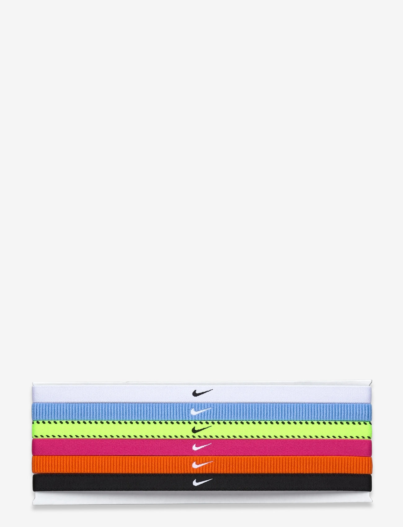 NIKE Equipment - NIKE FLEX CLASSIC HEADBANDS 6PK - pandebånd - volt/vivid pink/white - 0