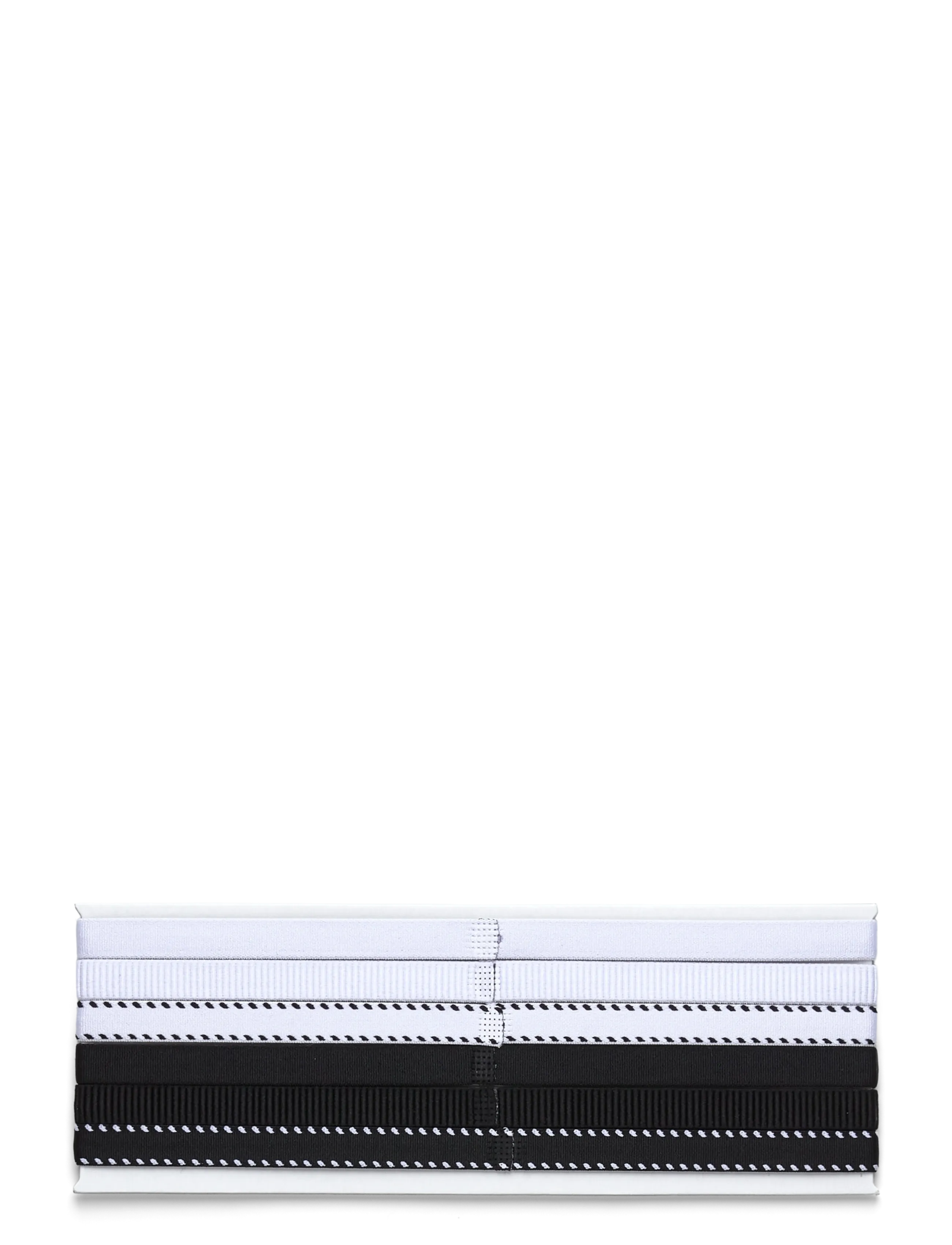 NIKE Equipment - NIKE FLEX CLASSIC HEADBANDS 6PK - headbands - white/black/white - 1