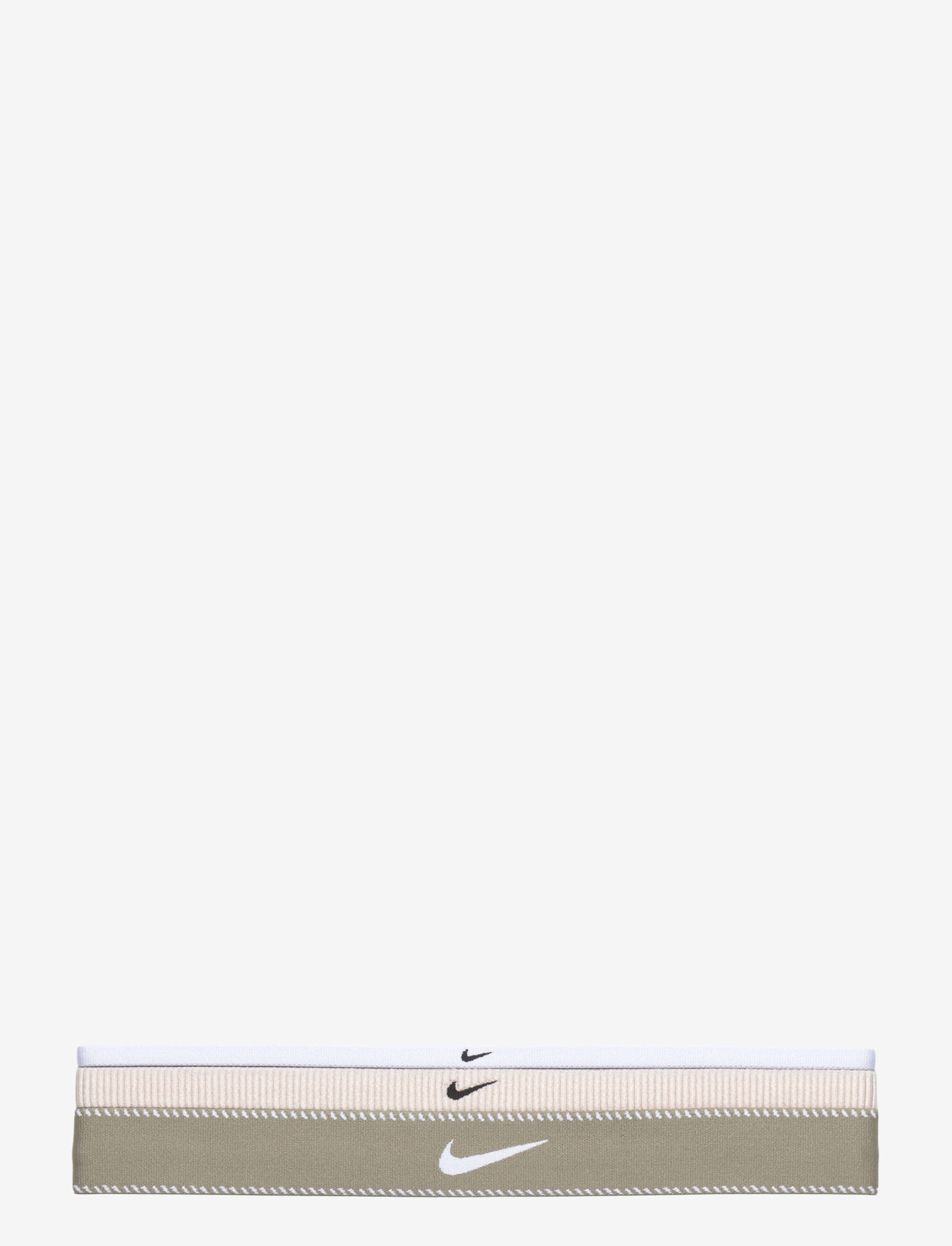 NIKE Equipment - NIKE FLEX CLASSIC MIXED WIDTH HEADBANDS 3PK - headbands - light soft pink/light army/white - 0