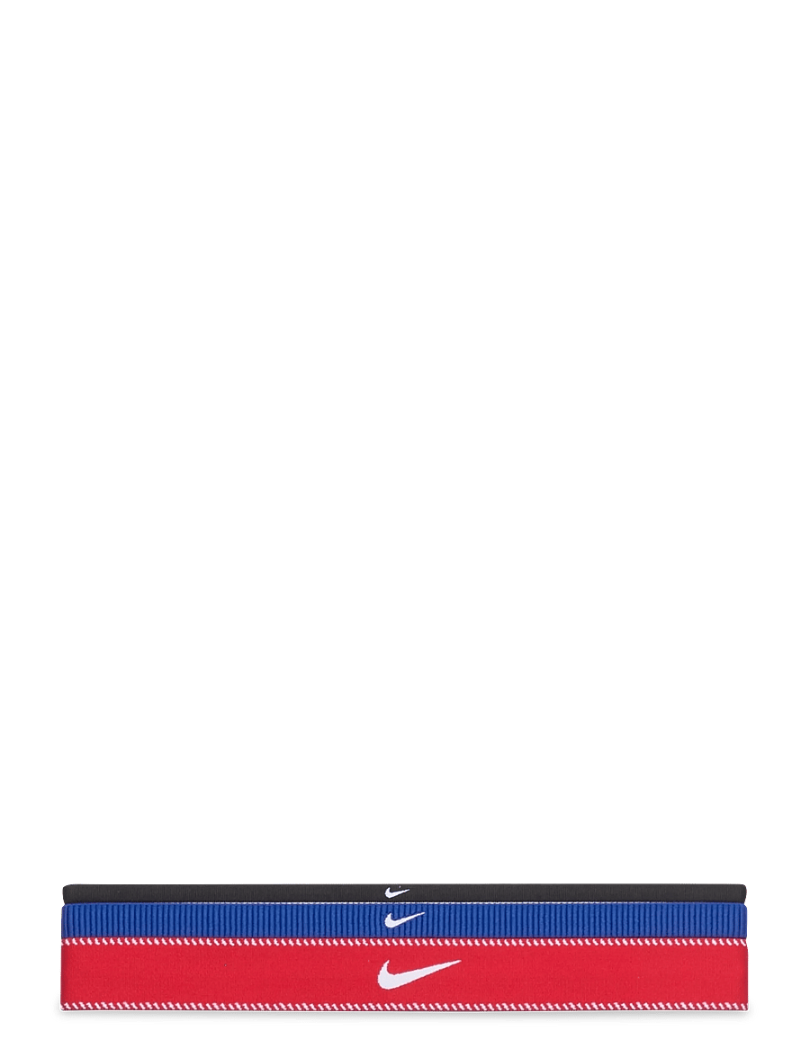 NIKE Equipment - NIKE FLEX CLASSIC MIXED WIDTH HEADBANDS 3PK - headbands - game royal/university red/white - 0